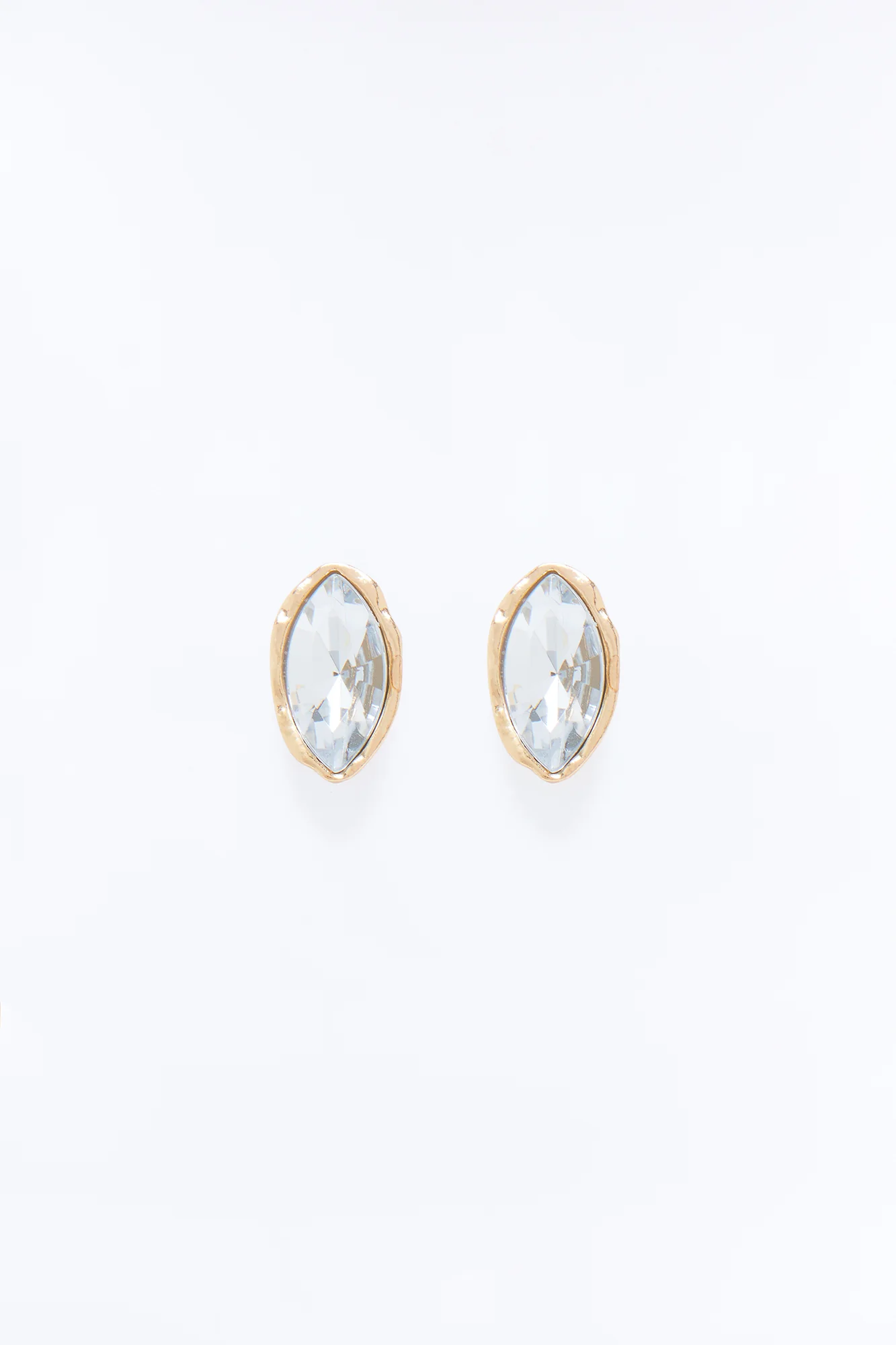 Cecilia Rhinestone Earrings - Gold - Image 3