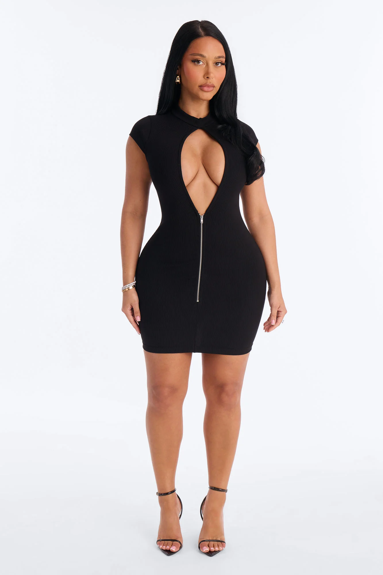 Chandler Snatched Mini Dress - Black