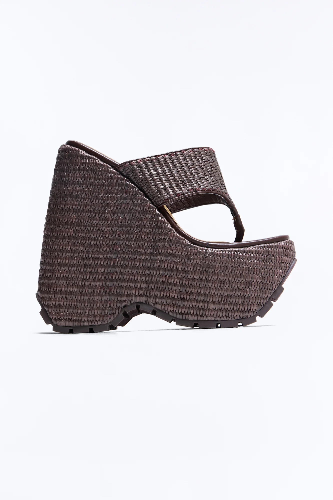 Chase The Sun Platform Wedges - Chocolate - Image 3