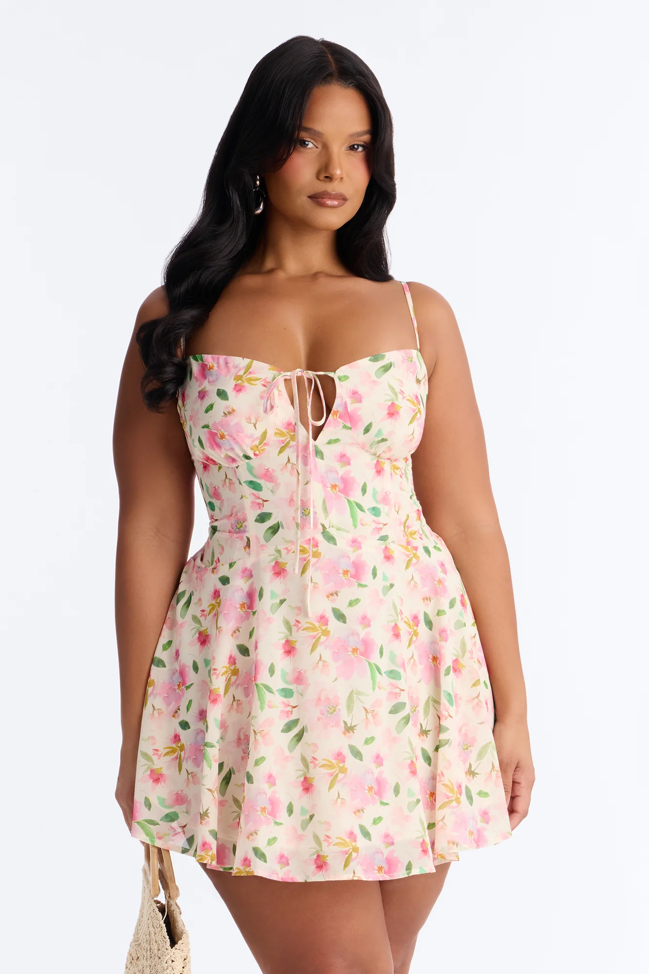 Christie Floral Mini Dress - Pink/combo - Image 5