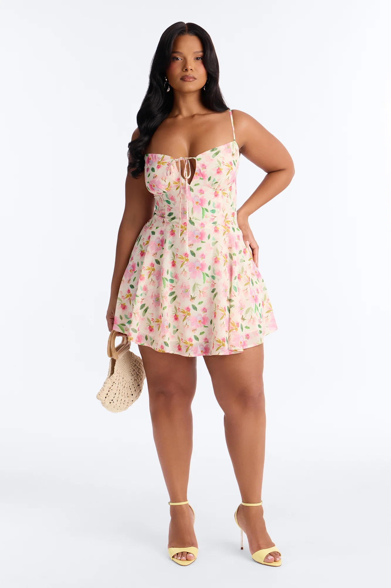Christie Floral Mini Dress - Pink/combo - Image 6