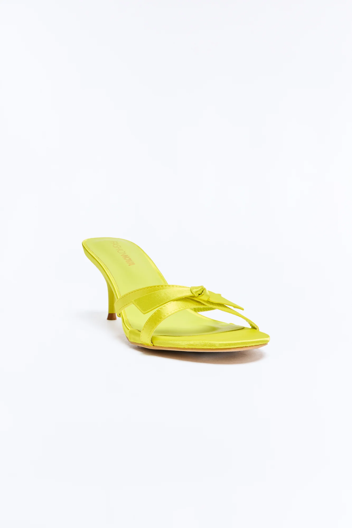Claran Bow Heels - Yellow - Image 4
