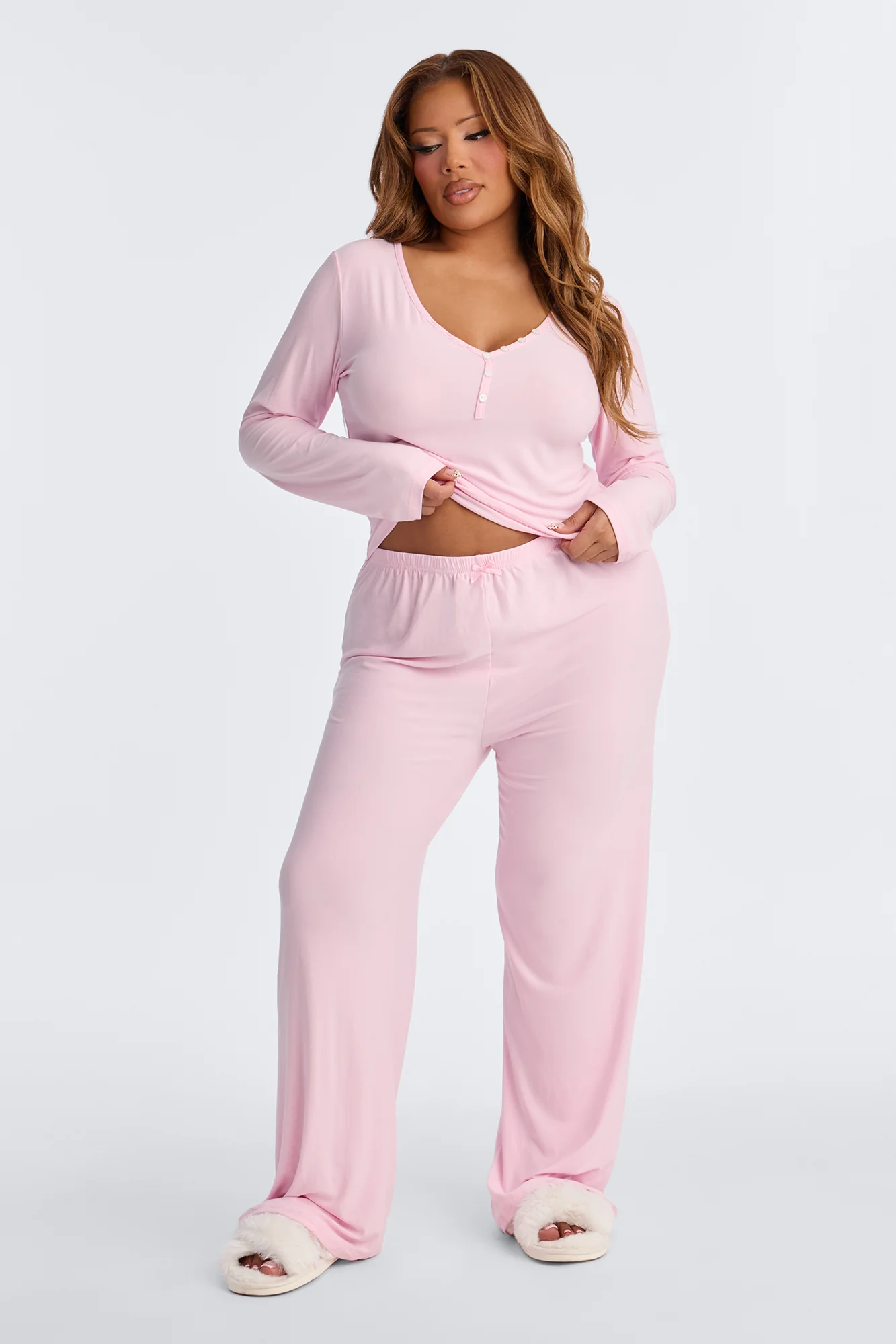 Classic Chill PJ Pant Set - Pink - Image 5