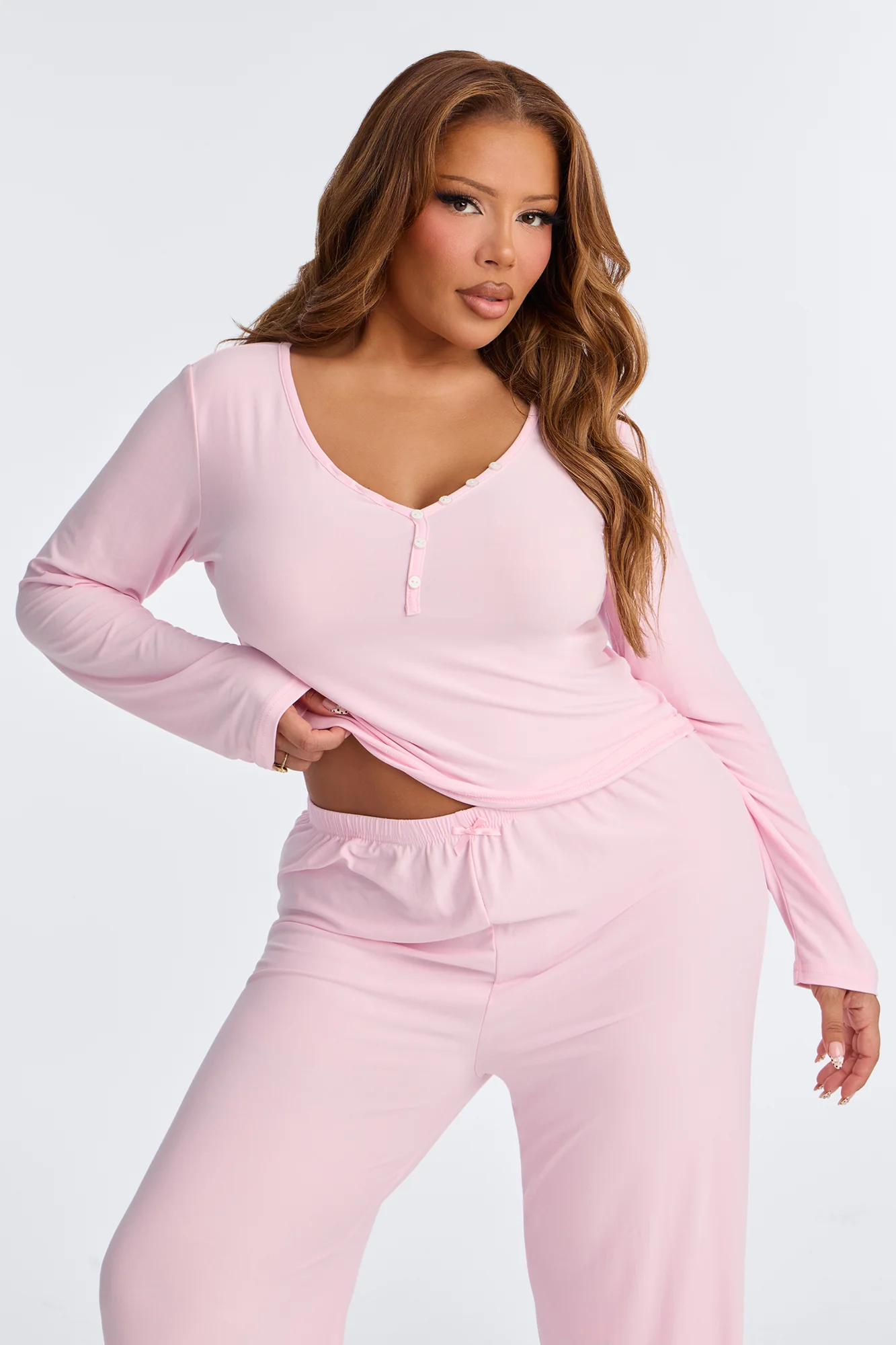 Classic Chill PJ Pant Set - Pink - Image 6