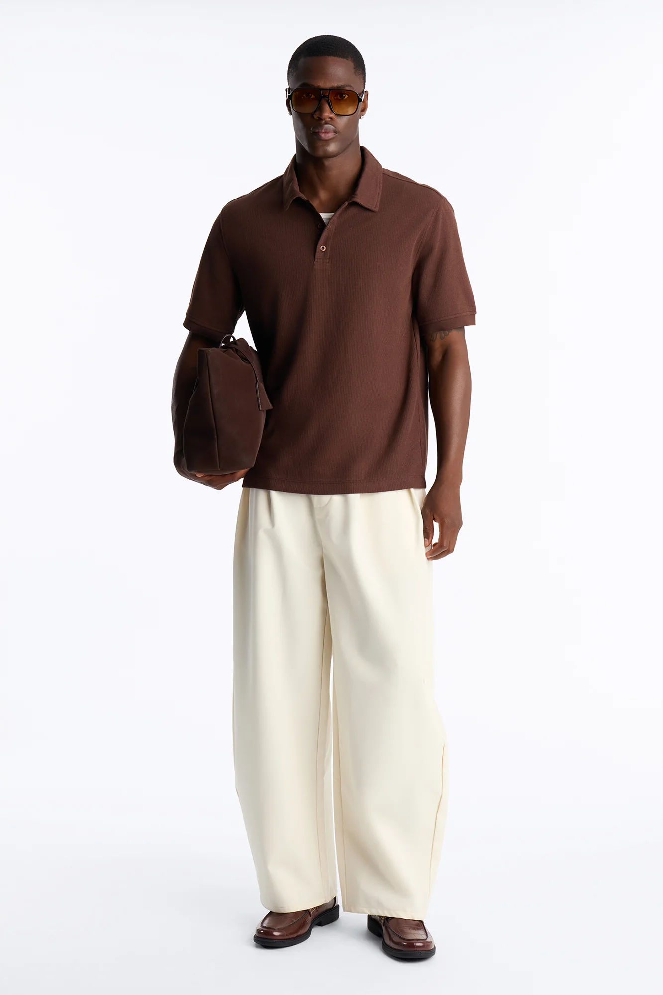 Classic Clean Finish Polo - Brown - Image 2