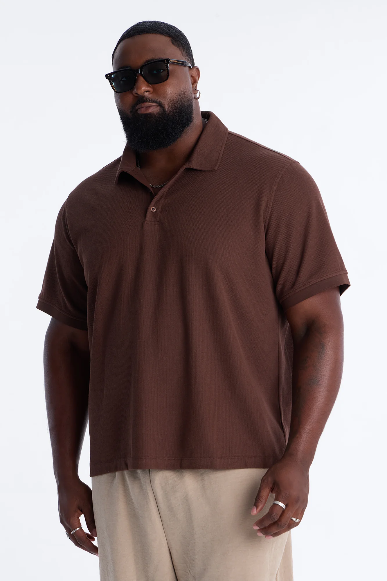 Classic Clean Finish Polo - Brown - Image 5