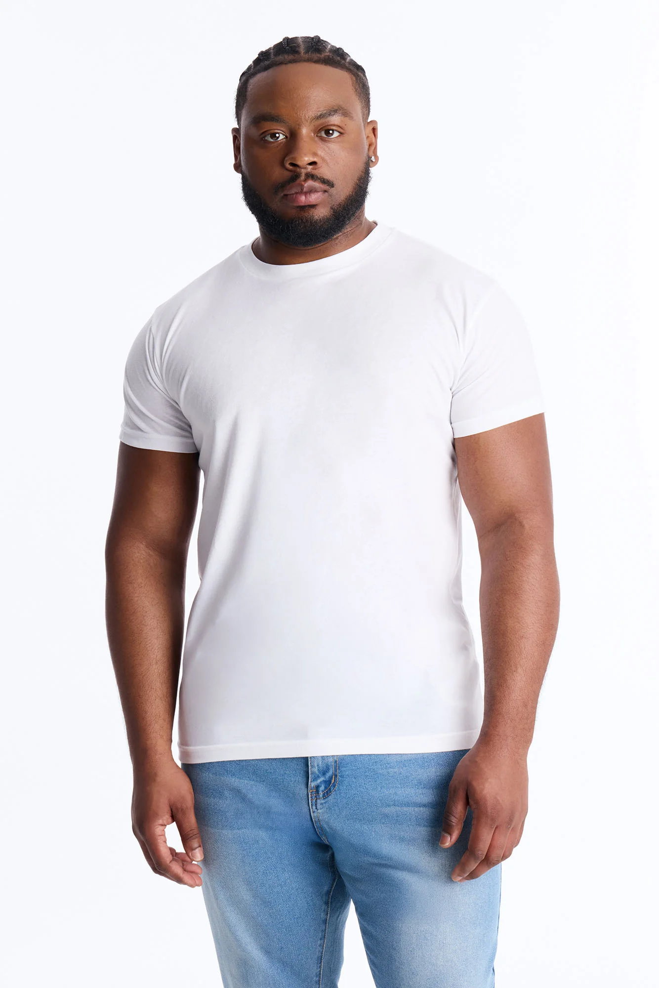 Classic Muscle Fit Tee - White - Image 8