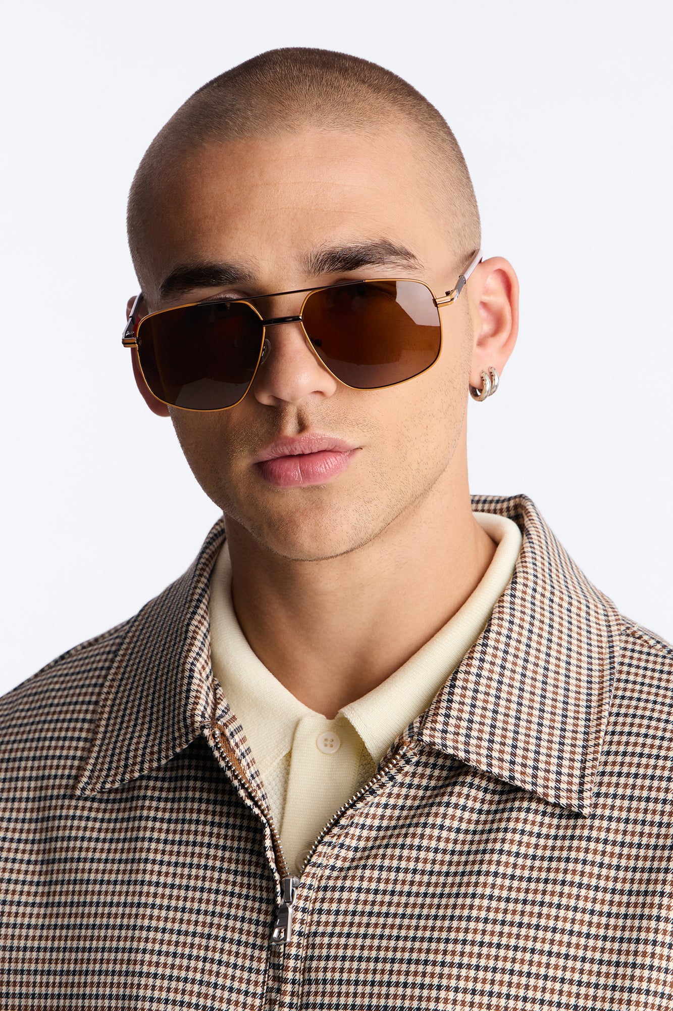 Classic Oversight Sunglasses - Brown