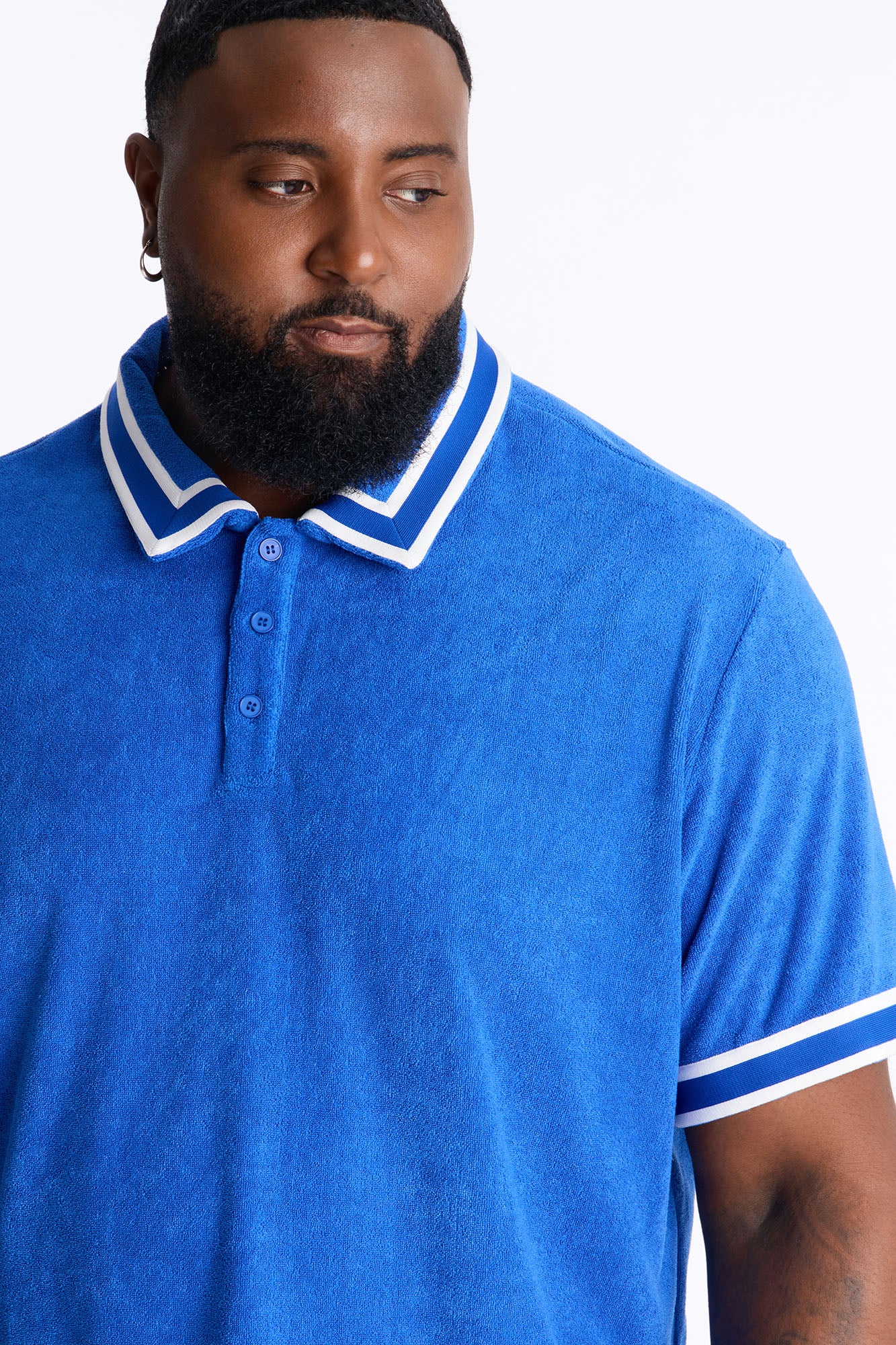 Classic Terry Cloth Polo - Blue - Image 8