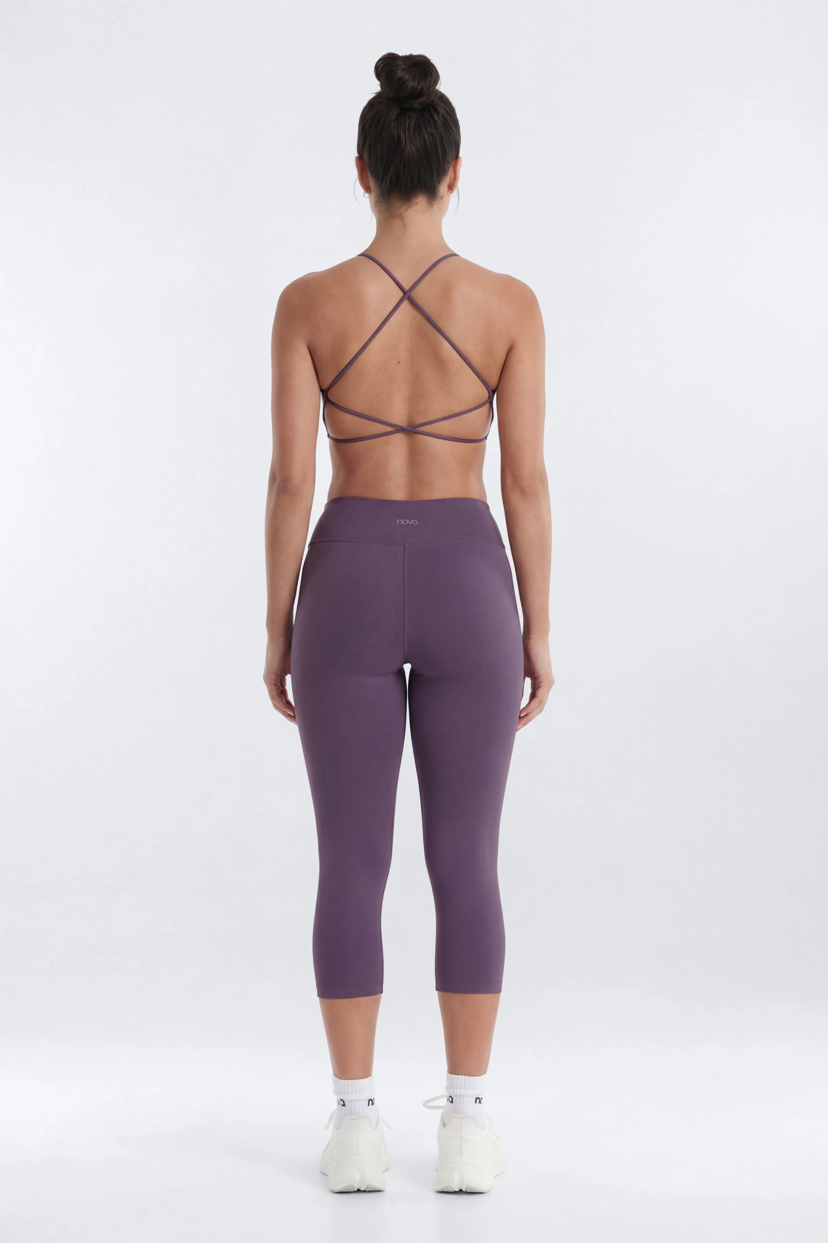 CloudForm™ 18″ Midrise Capri Legging - Iris - Image 3