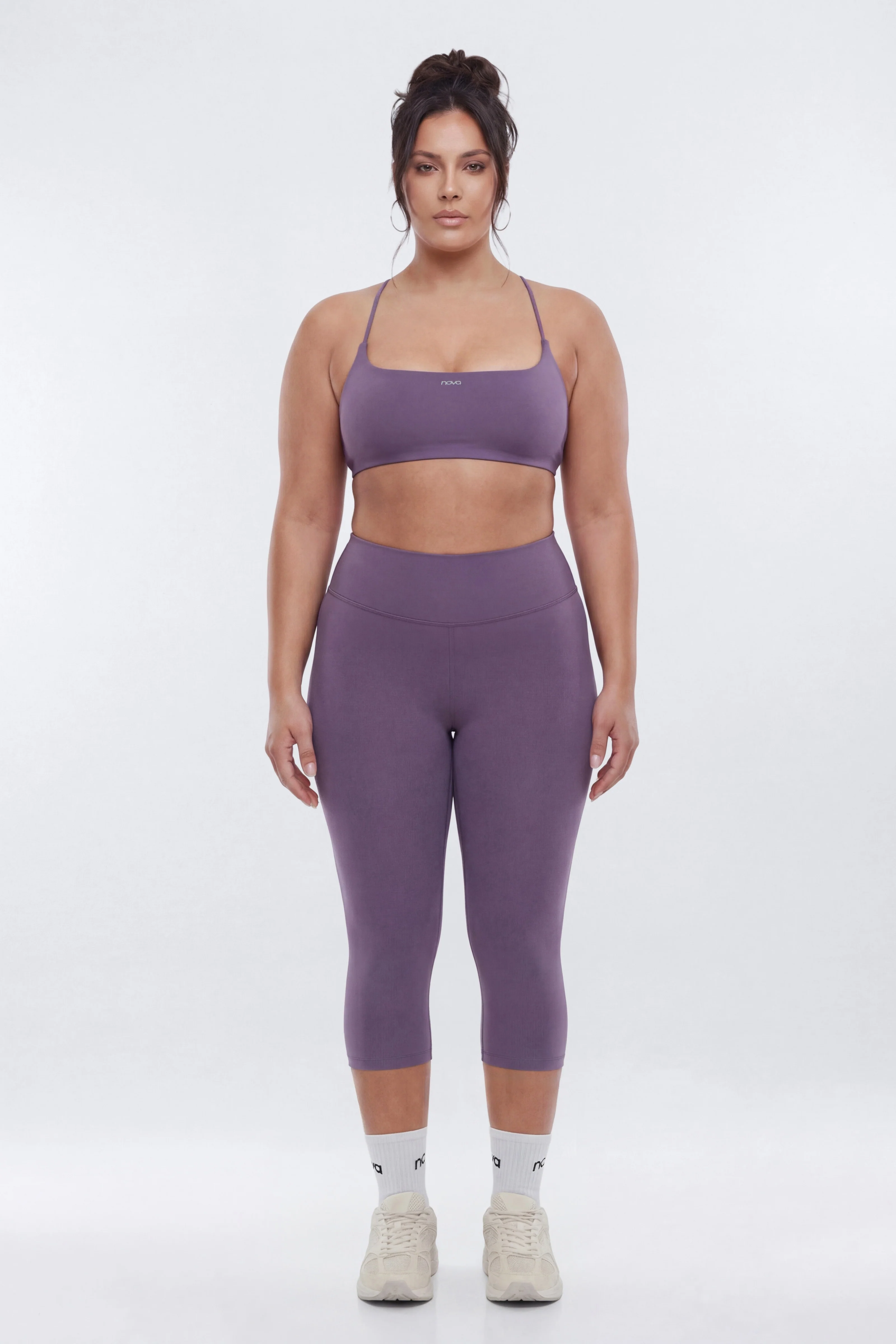 CloudForm™ 18″ Midrise Capri Legging - Iris - Image 5