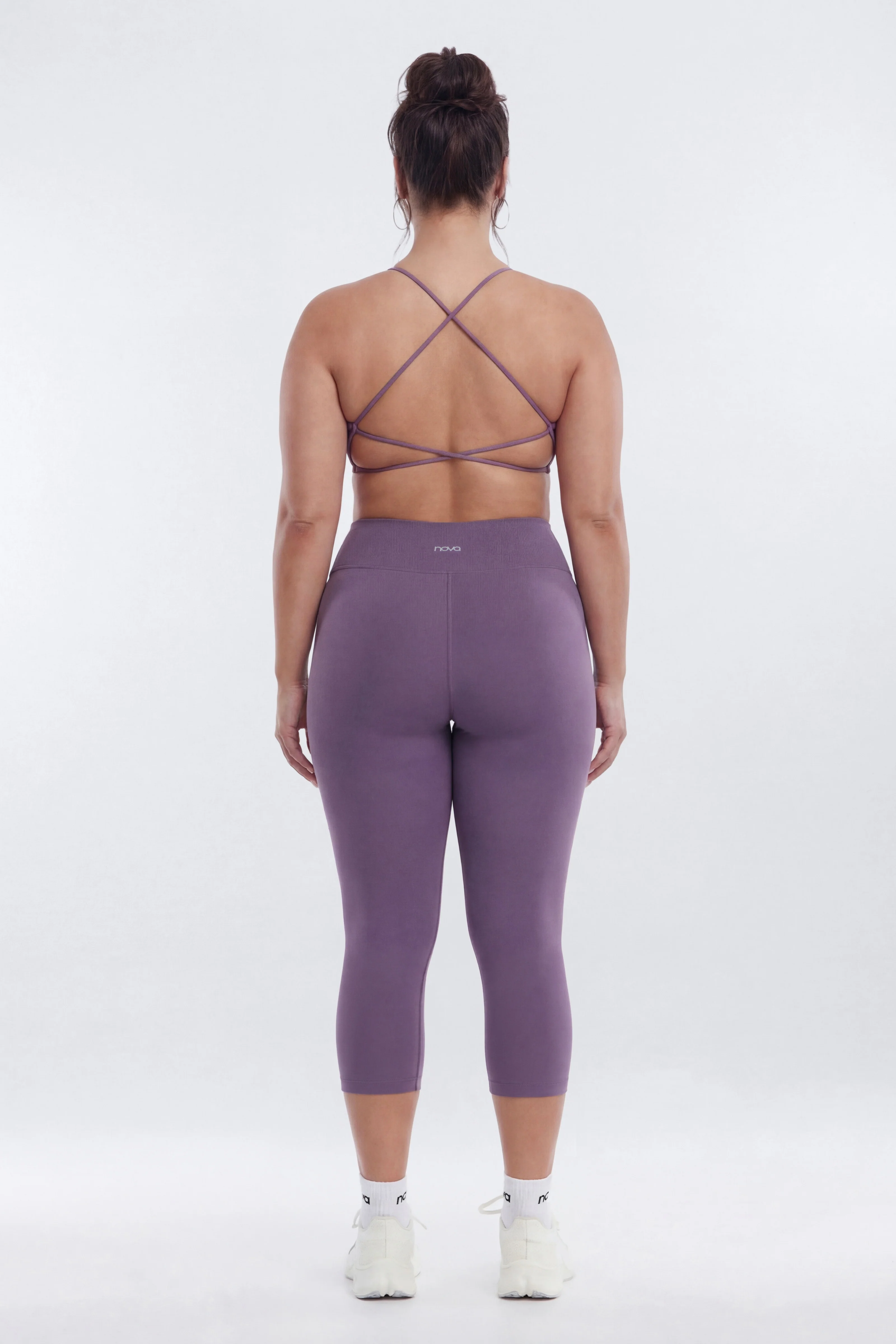 CloudForm™ 18″ Midrise Capri Legging - Iris - Image 7