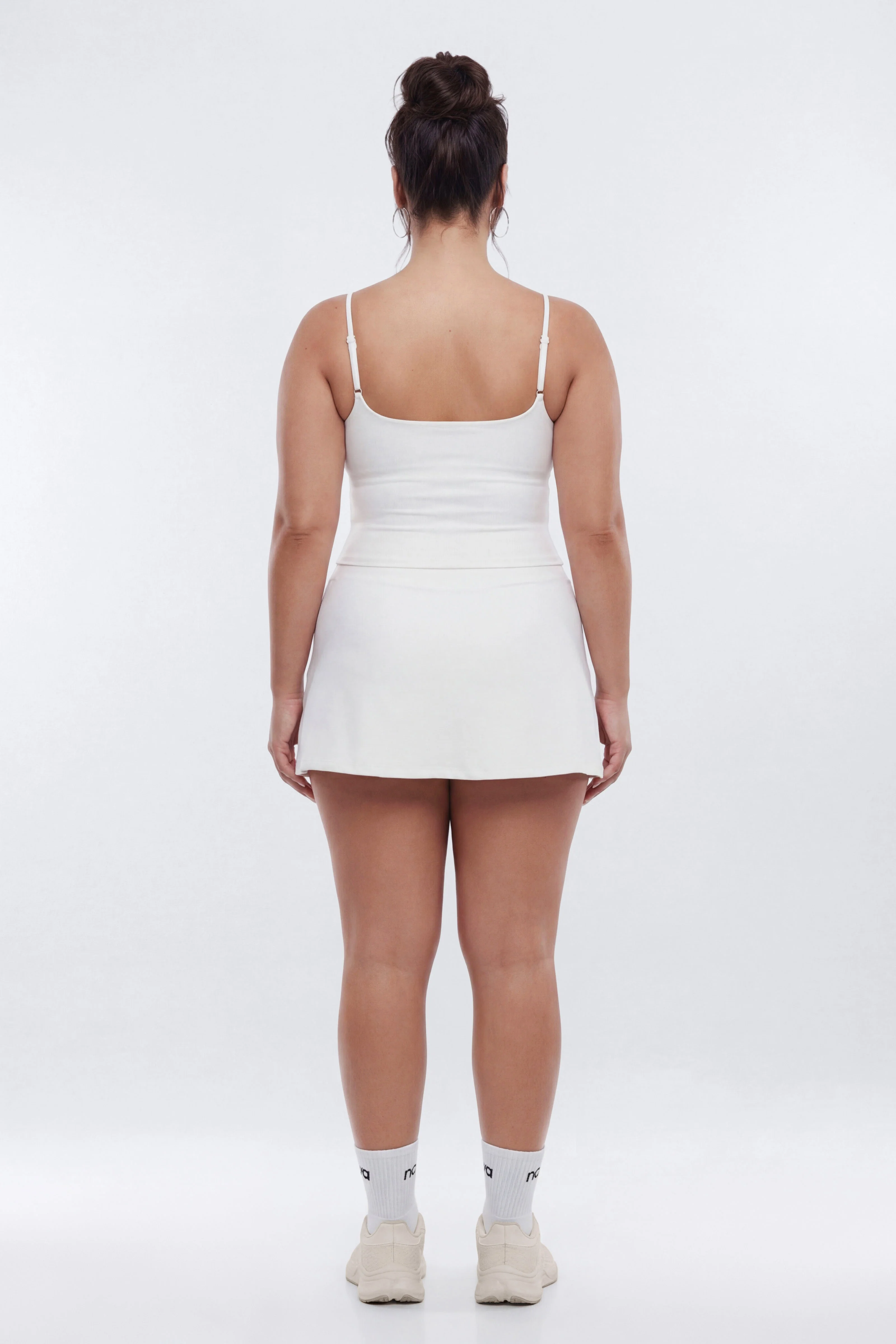 CloudForm™ Front Wrap Sports Mini Skort - Bright White - Image 7