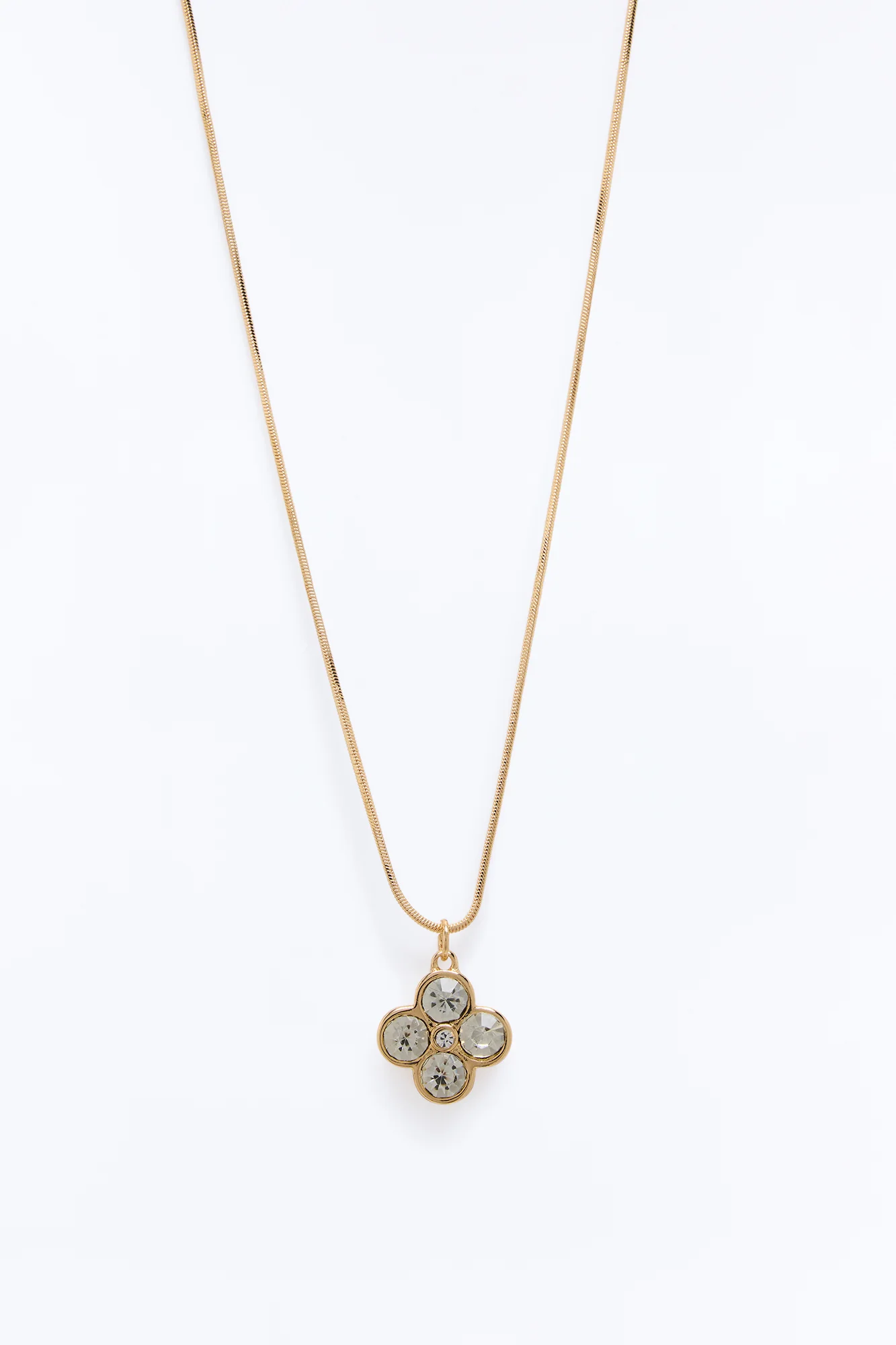 Clover Shine Necklace - Gold - Image 3