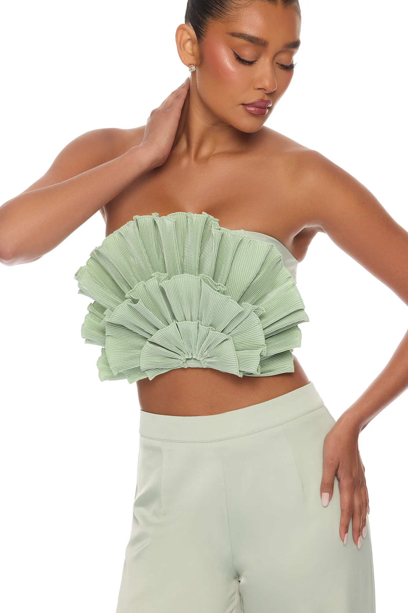 Coast To Coast Pant Set - Sage - Image 3