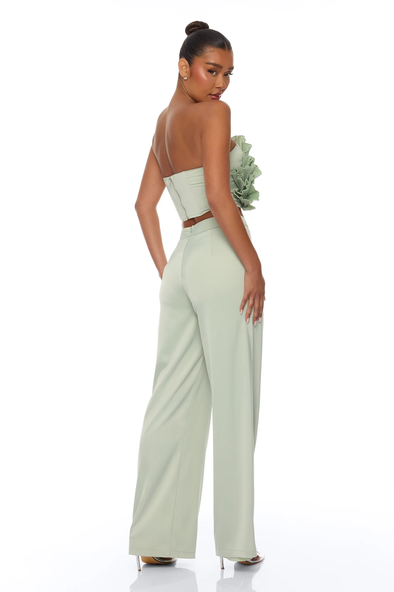 Coast To Coast Pant Set - Sage - Image 4