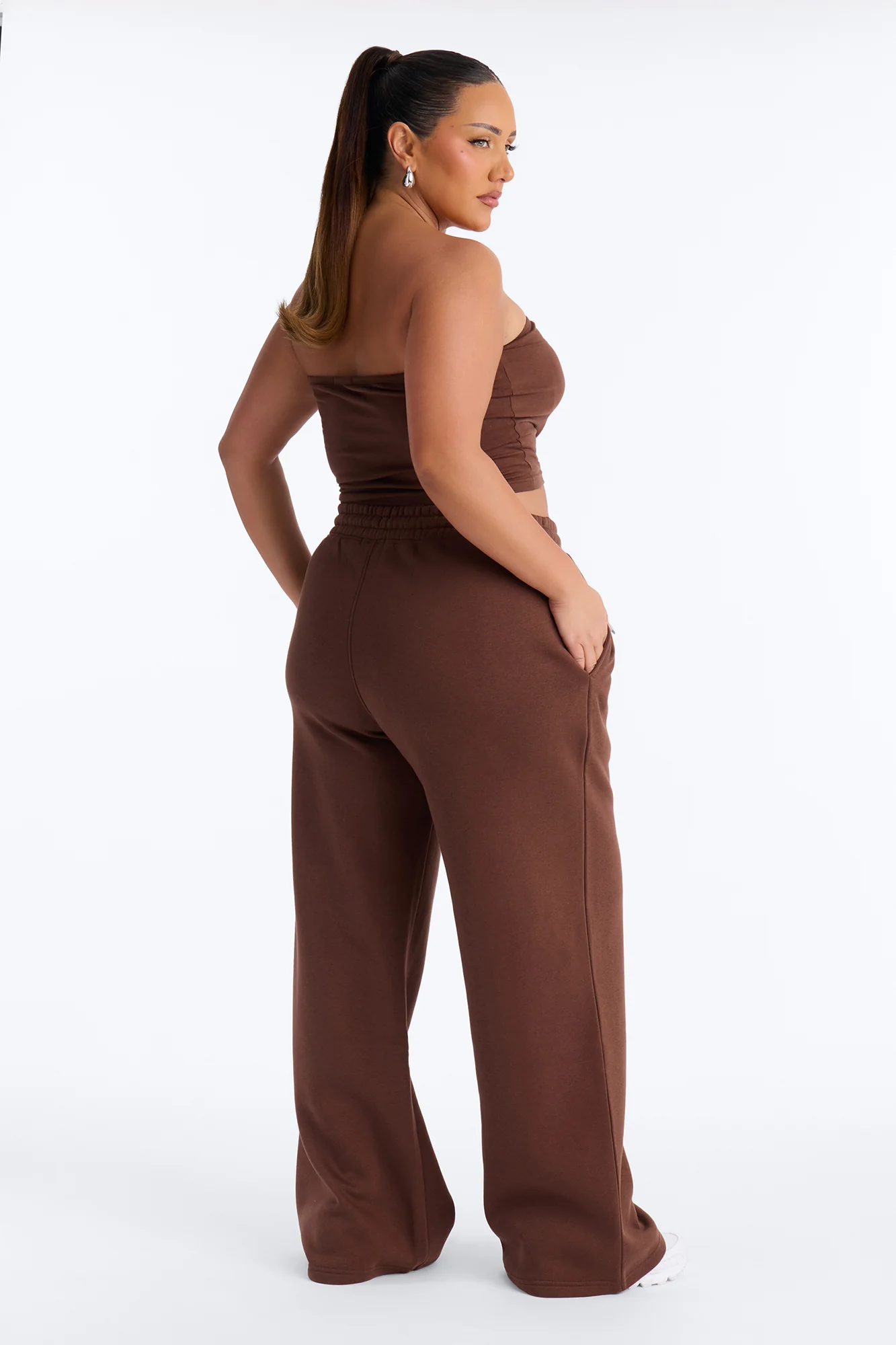Coastal Comfort Fleece Pant Set - Brown/combo - Image 8