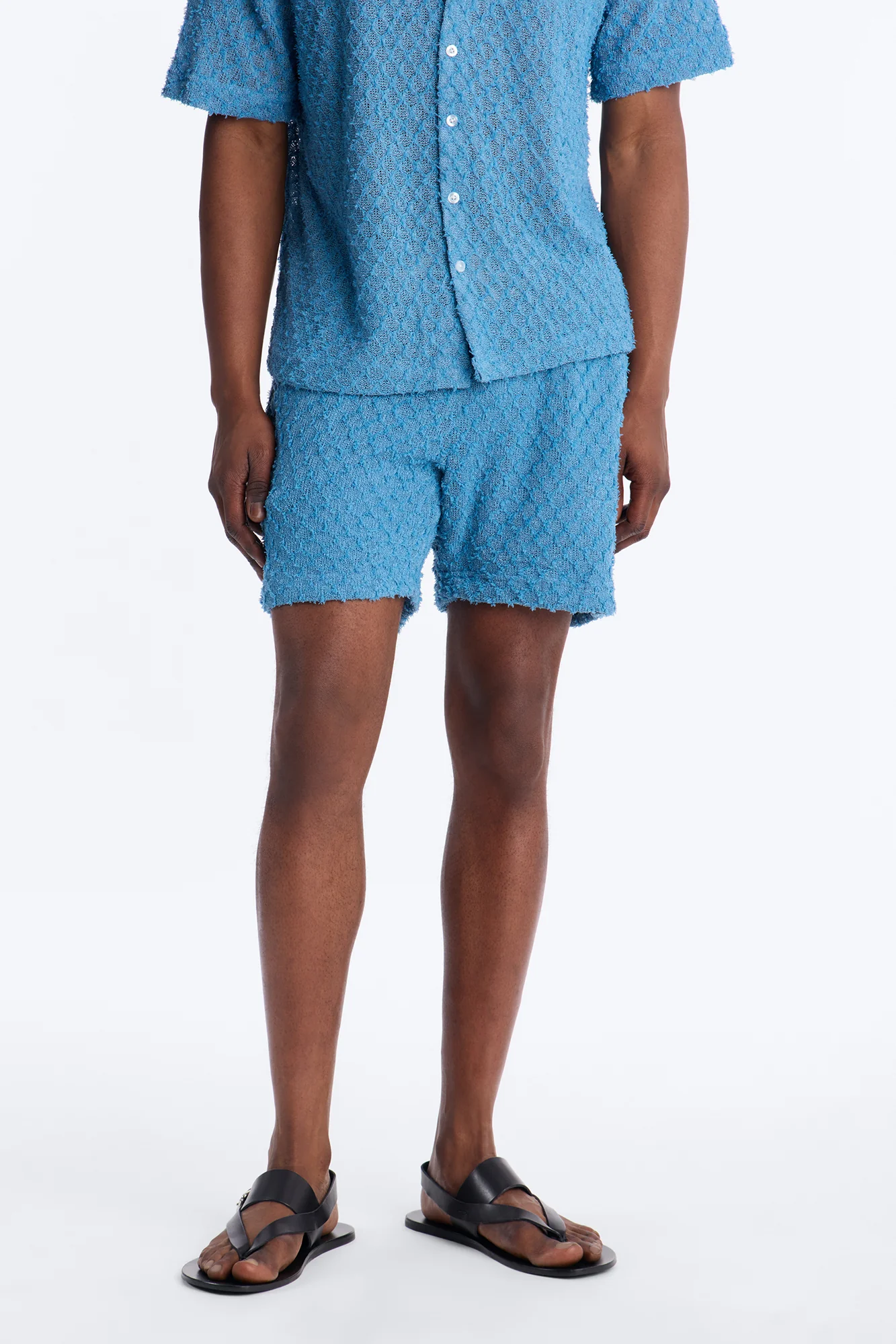 Coastal Plush Relaxed Short - Blue