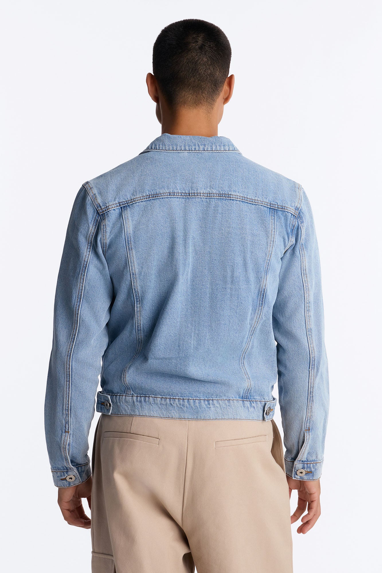 Cobain Denim Jacket - Light Blue Wash - Image 4