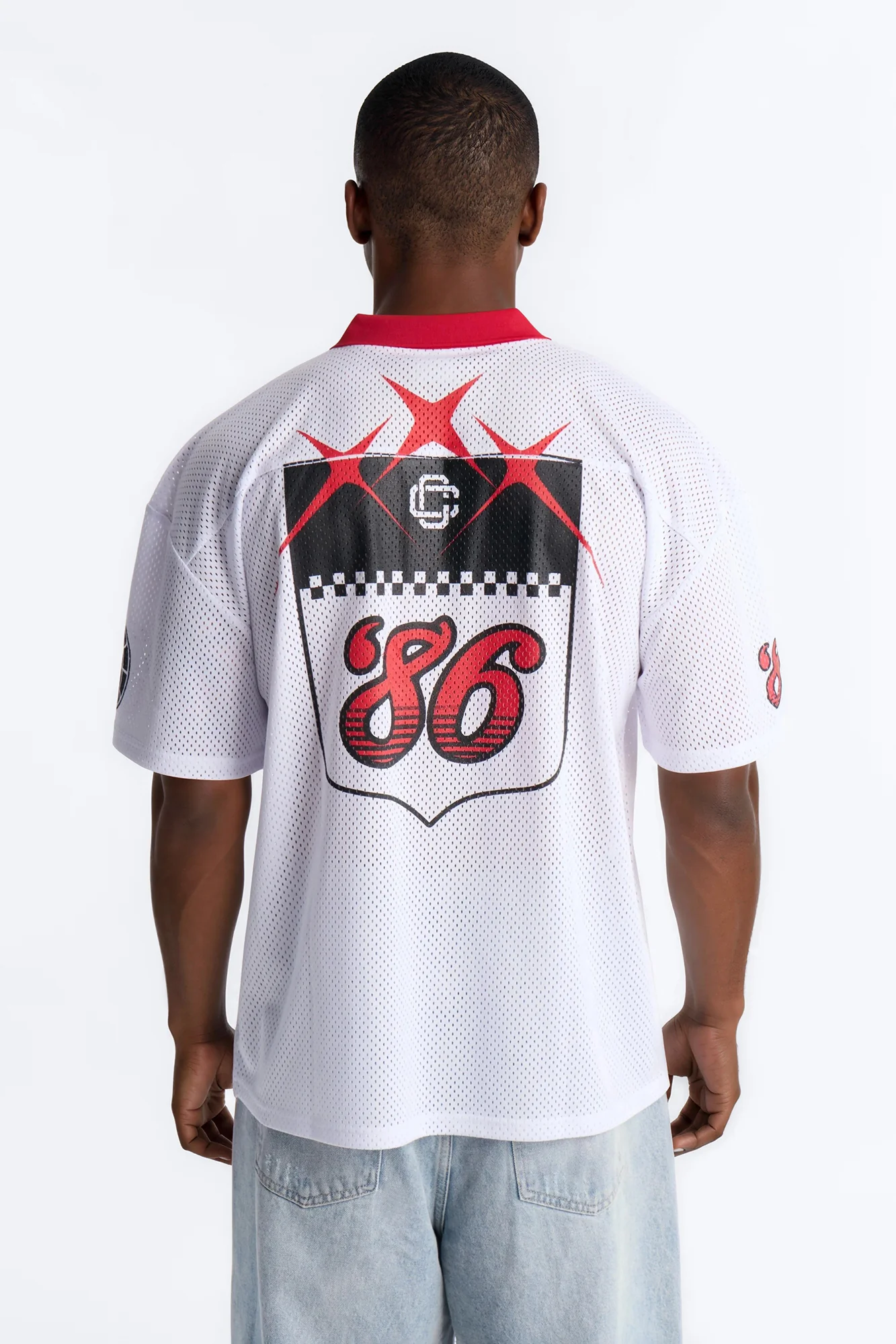 Coca Cola 86 Johnny Collar Soccer Jersey - White - Image 4