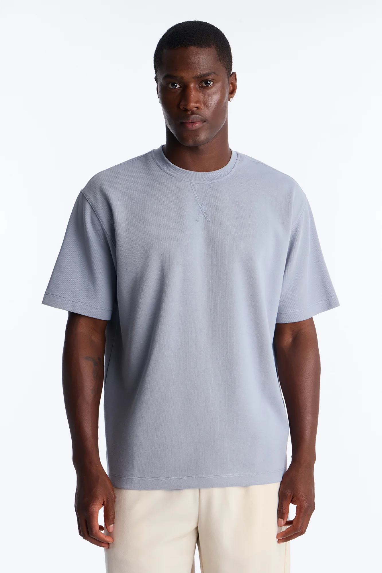 Collegiate Crewneck Tee - Blue - Image 2