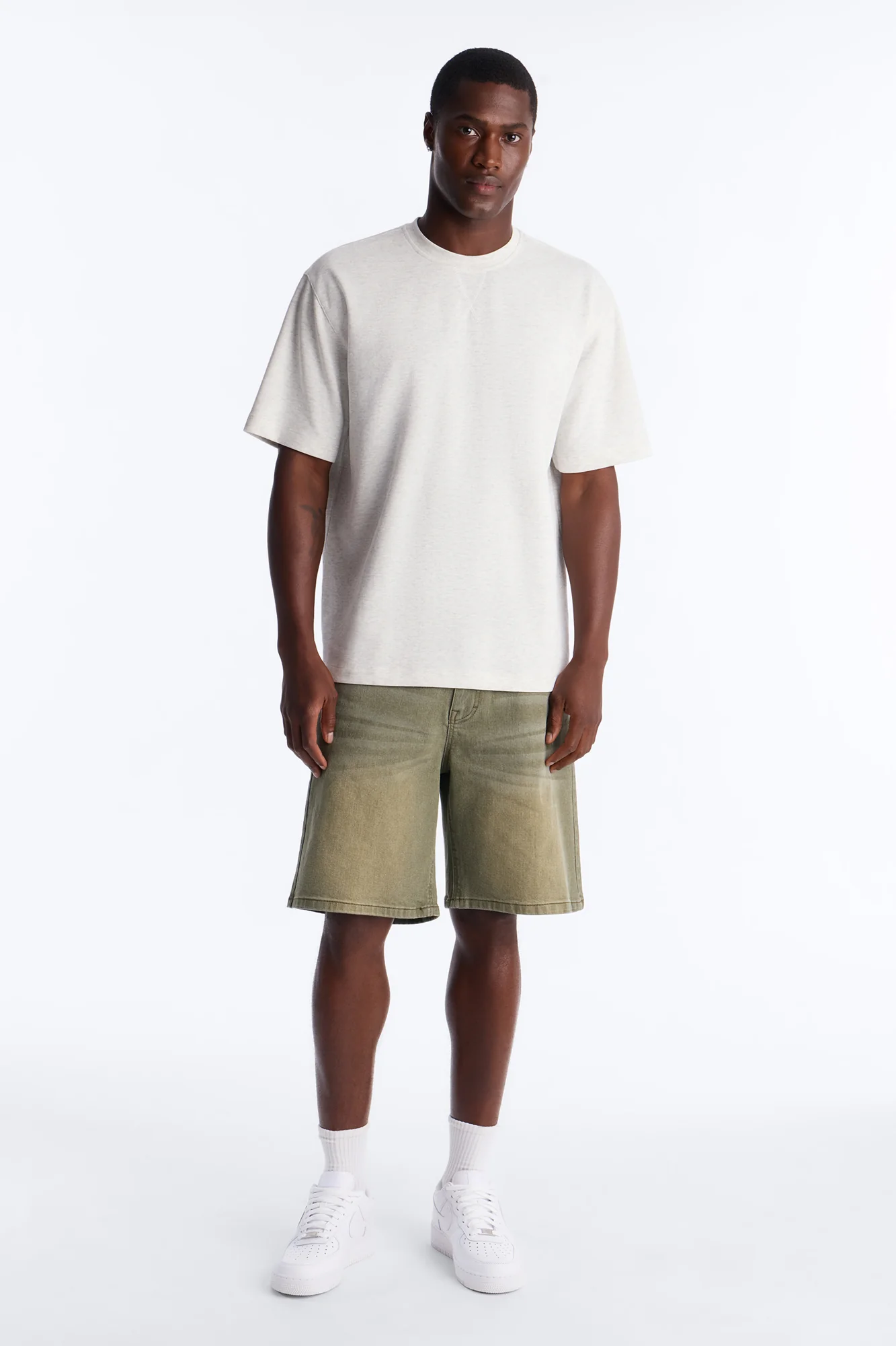 Collegiate Crewneck Tee - Grey - Image 5