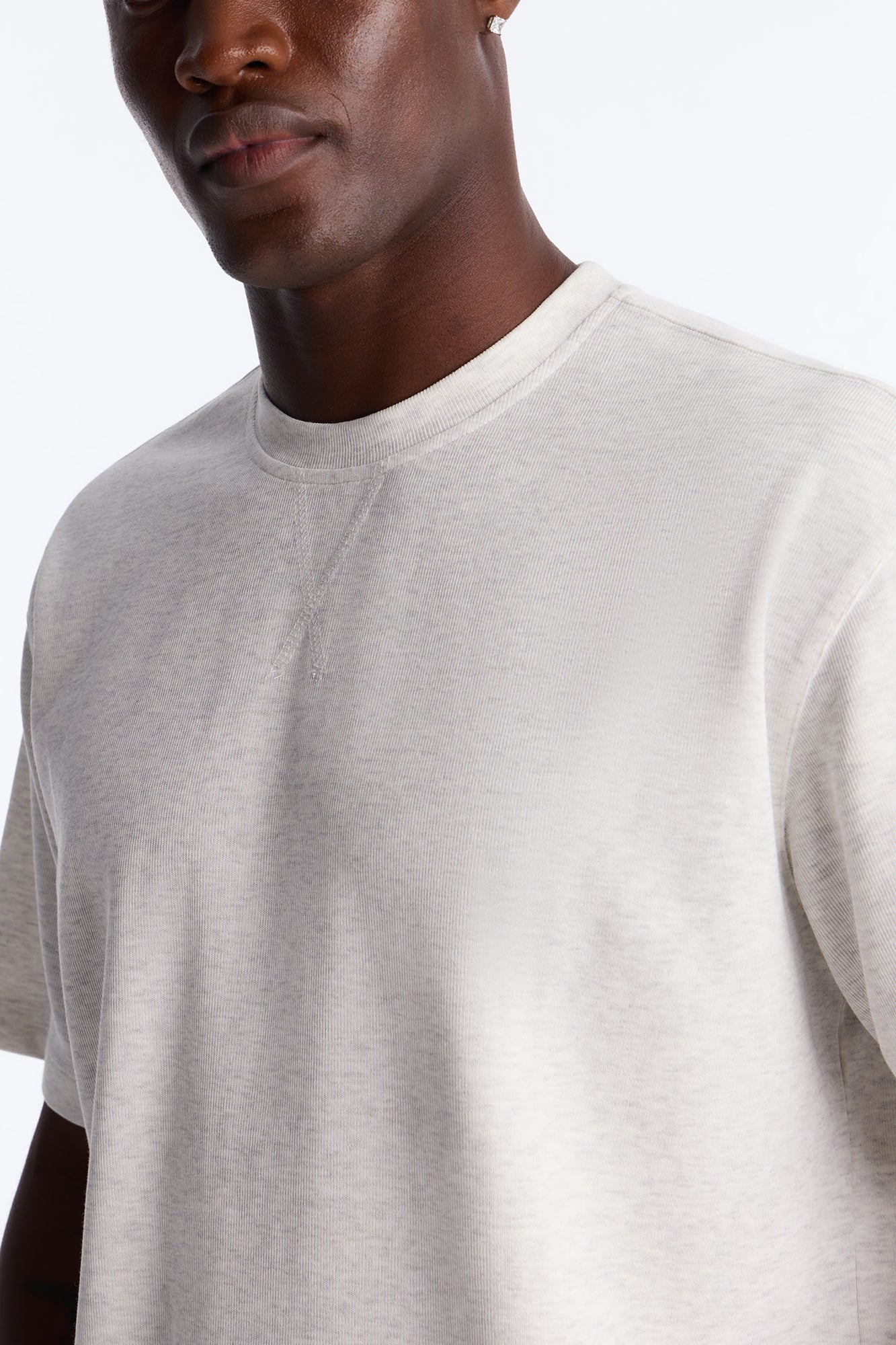 Collegiate Crewneck Tee - Grey - Image 6