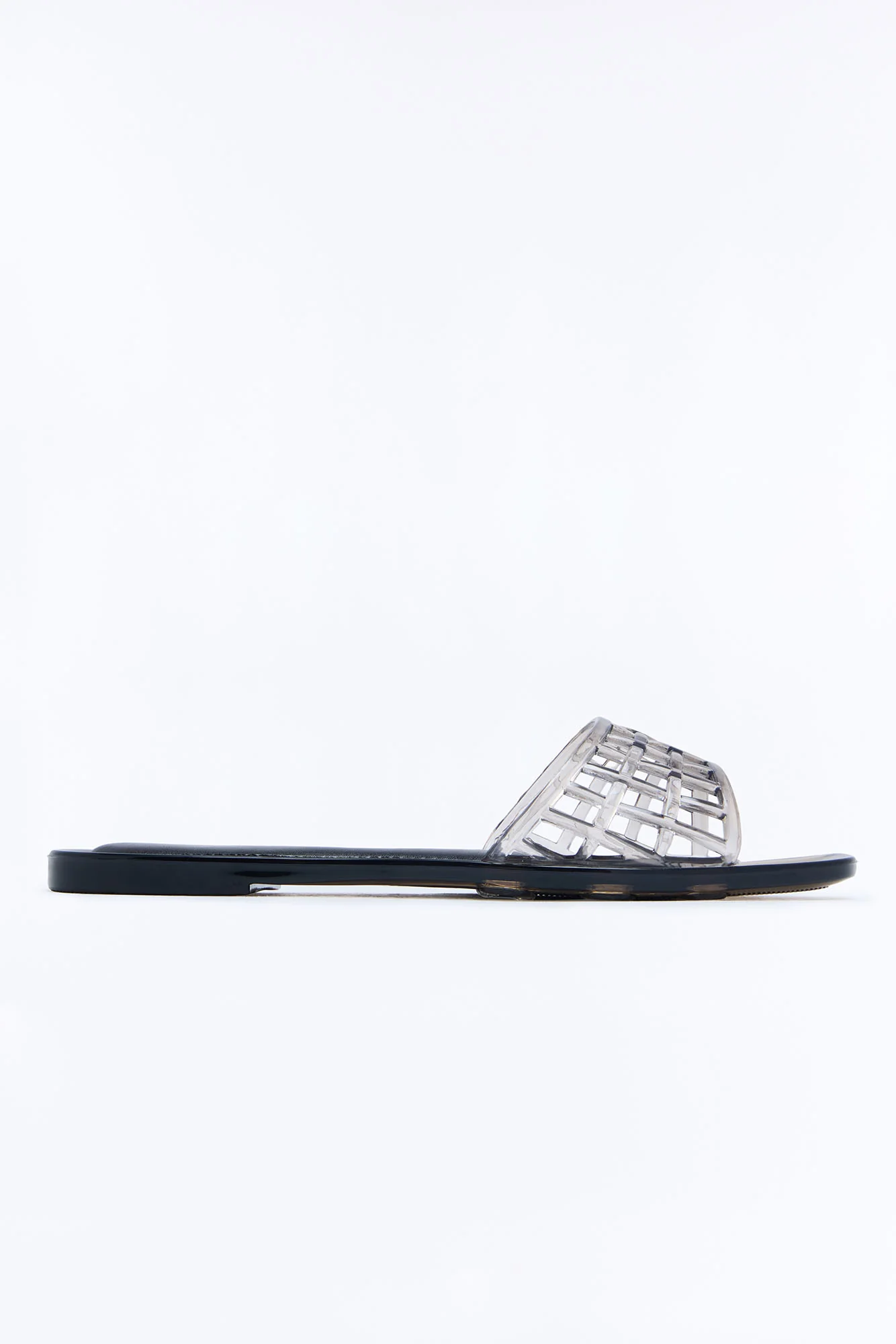 Cora Jelly Slip On Sandals - Black