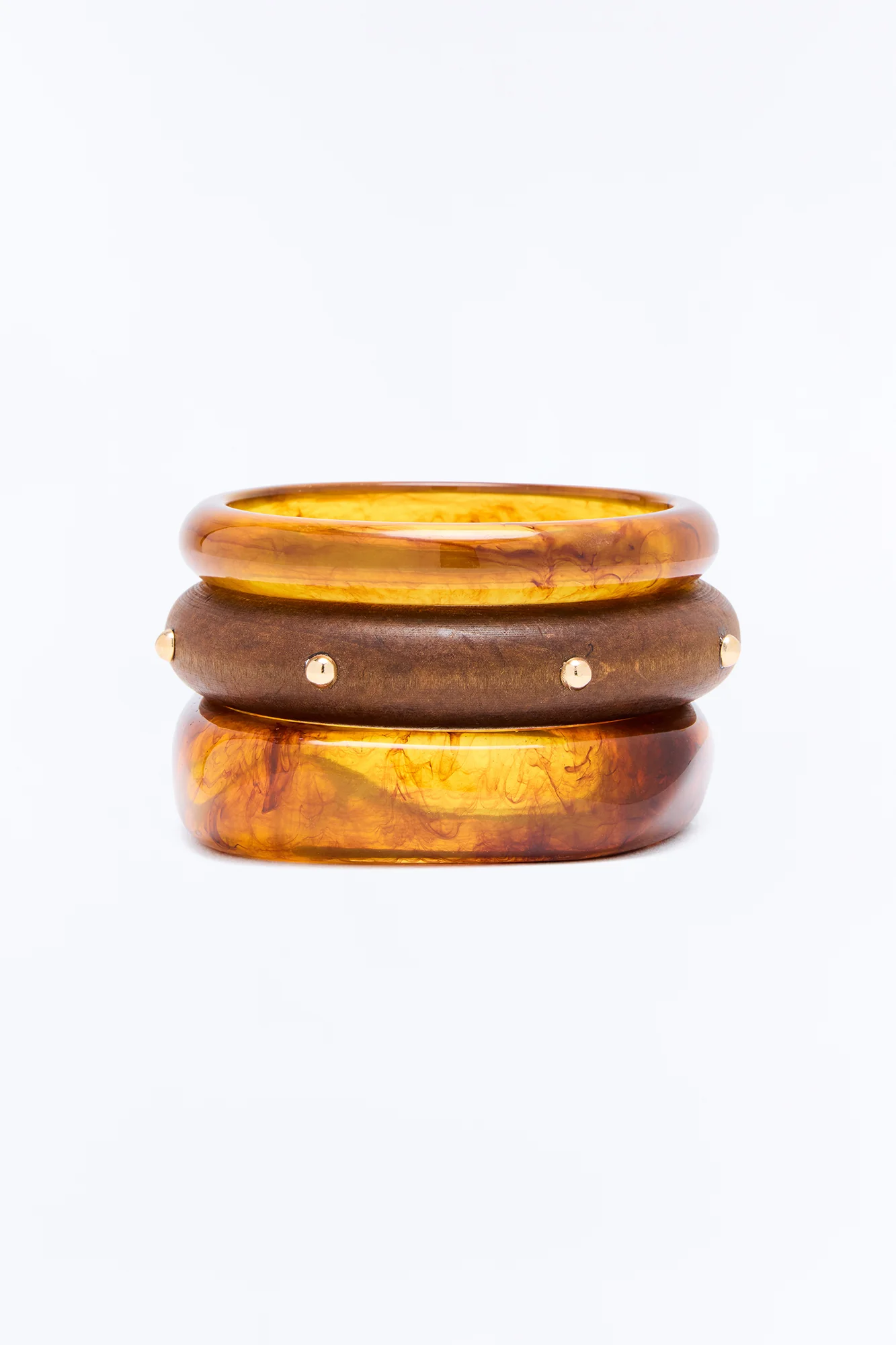 Coral Coast 3 Piece Bracelet Set - Brown/combo
