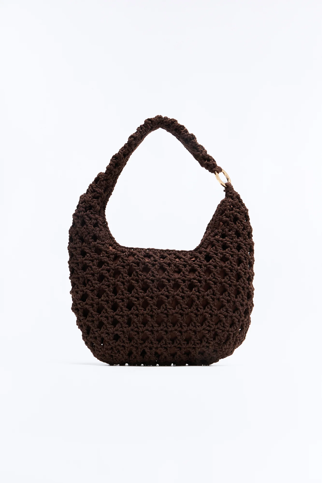 Costa Brava Crochet Bag - Brown - Image 3