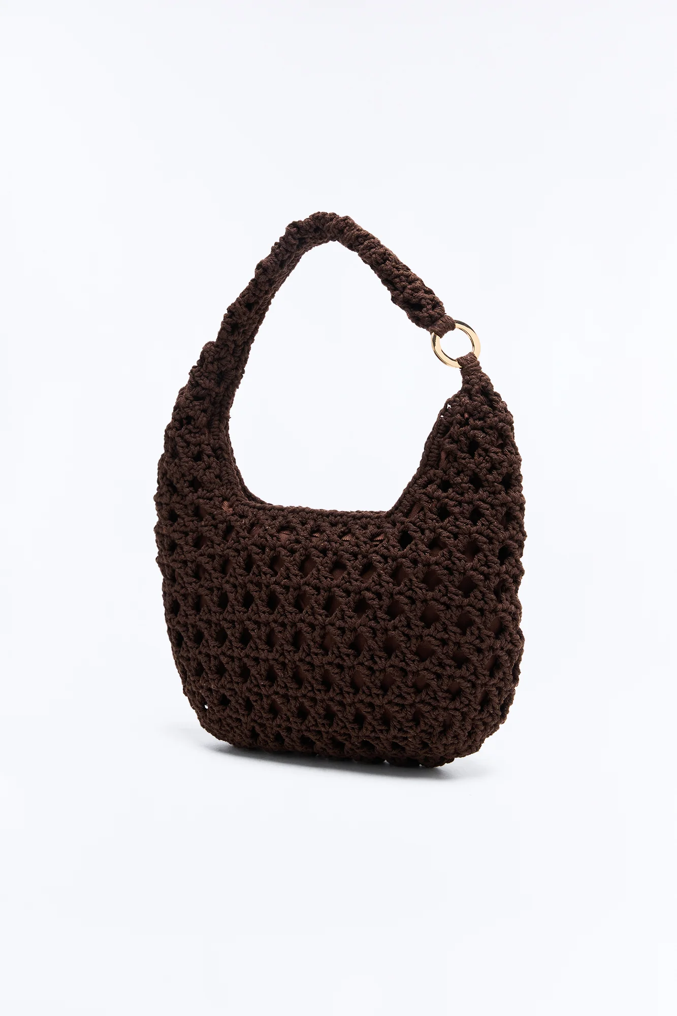 Costa Brava Crochet Bag - Brown - Image 4