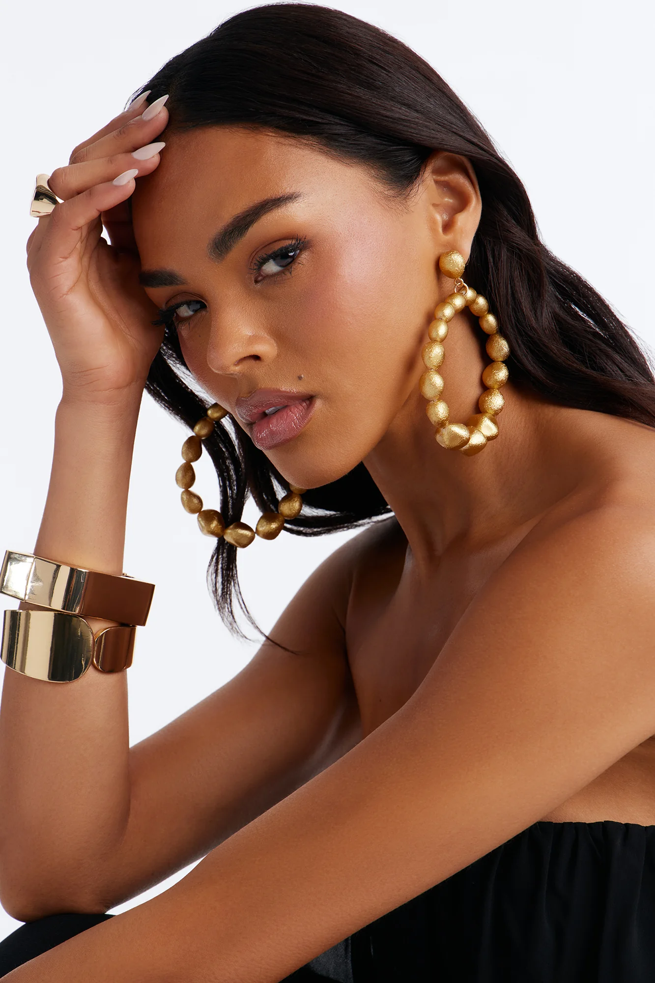 Could Never Be A Dull Moment Earrings - Gold - Image 2