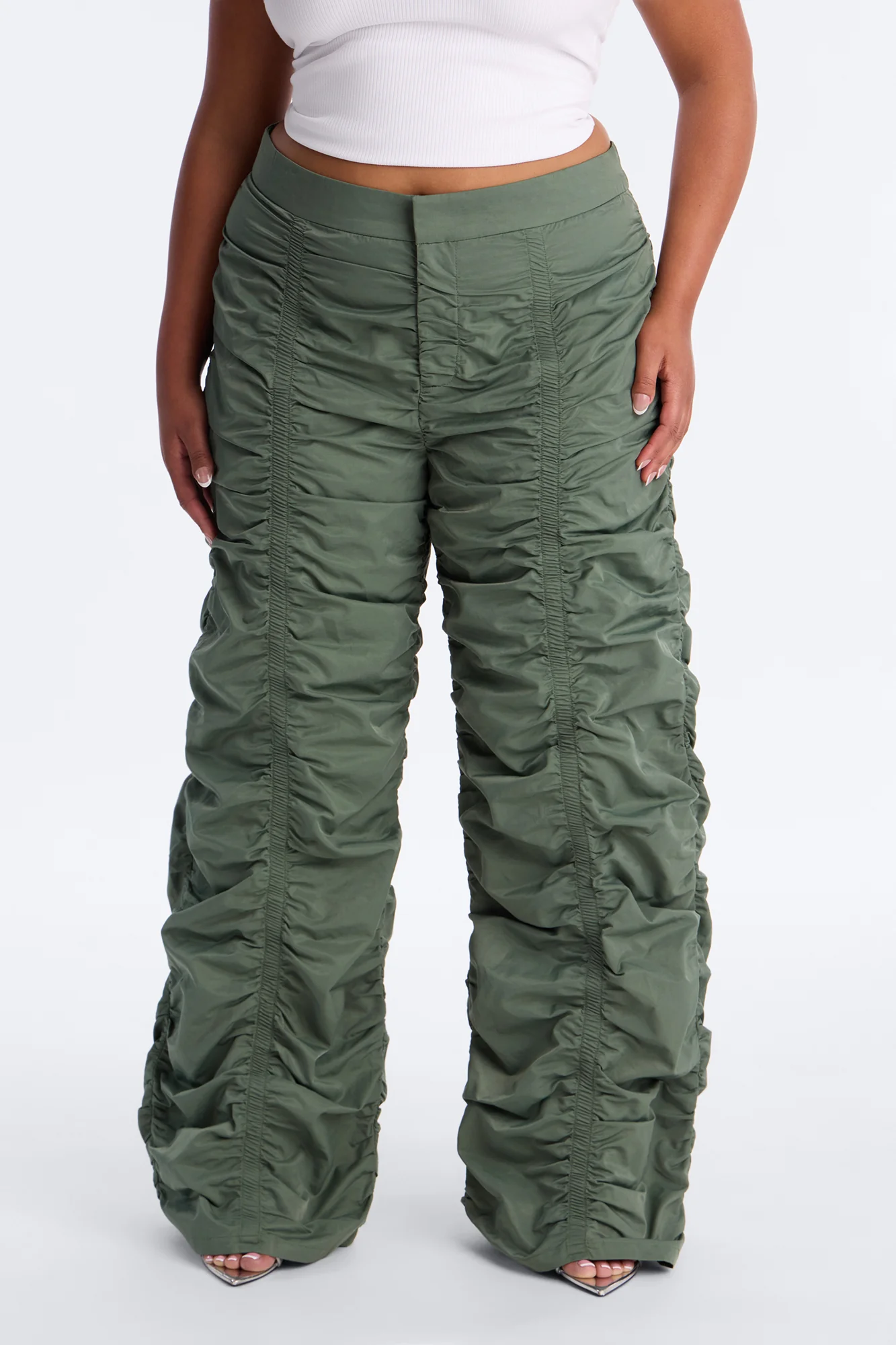 Count These Stacks Low Rise Pant - Olive - Image 6