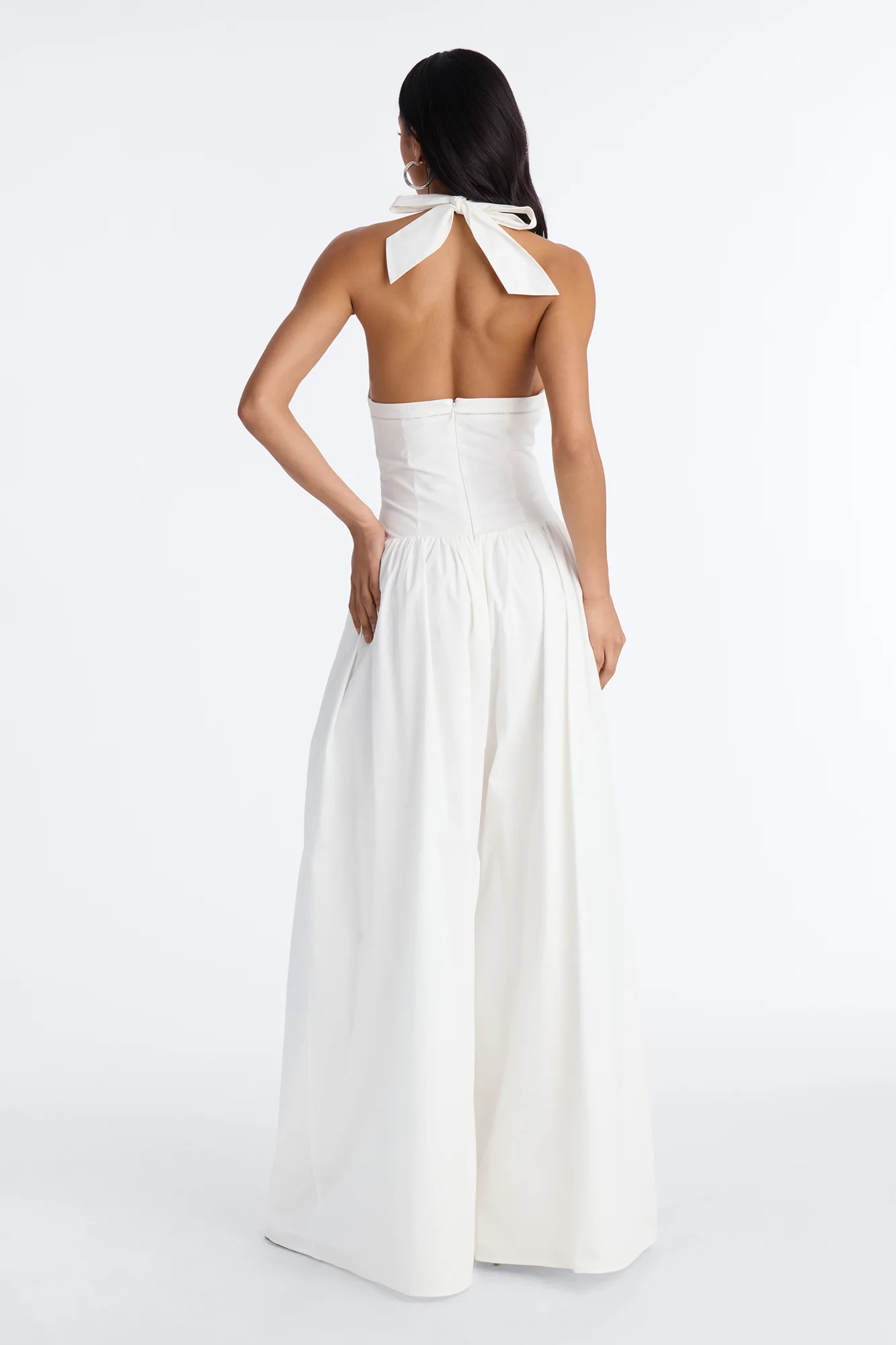 Countryside Cutie Poplin Jumpsuit - White - Image 4
