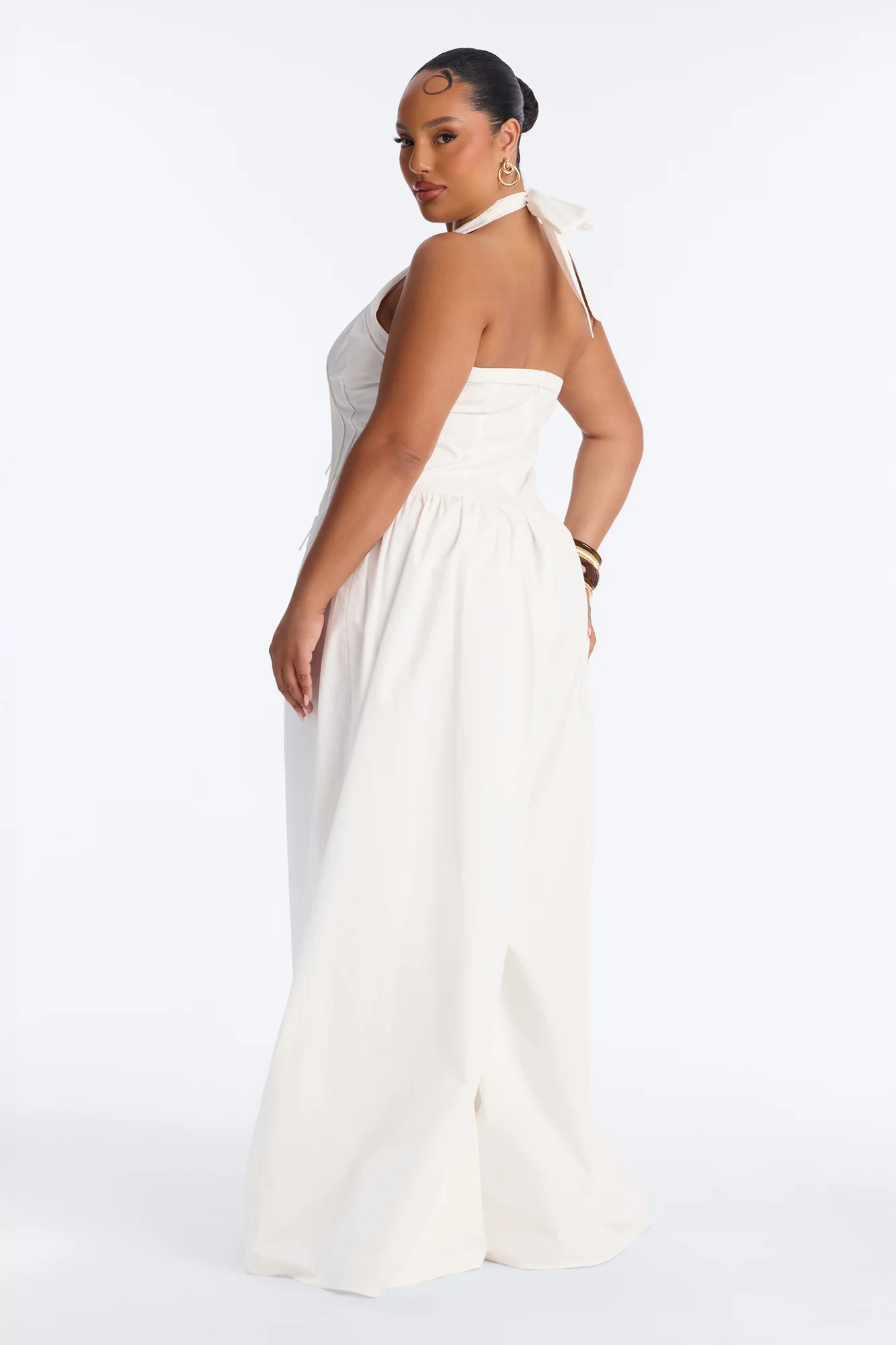 Countryside Cutie Poplin Jumpsuit - White - Image 8