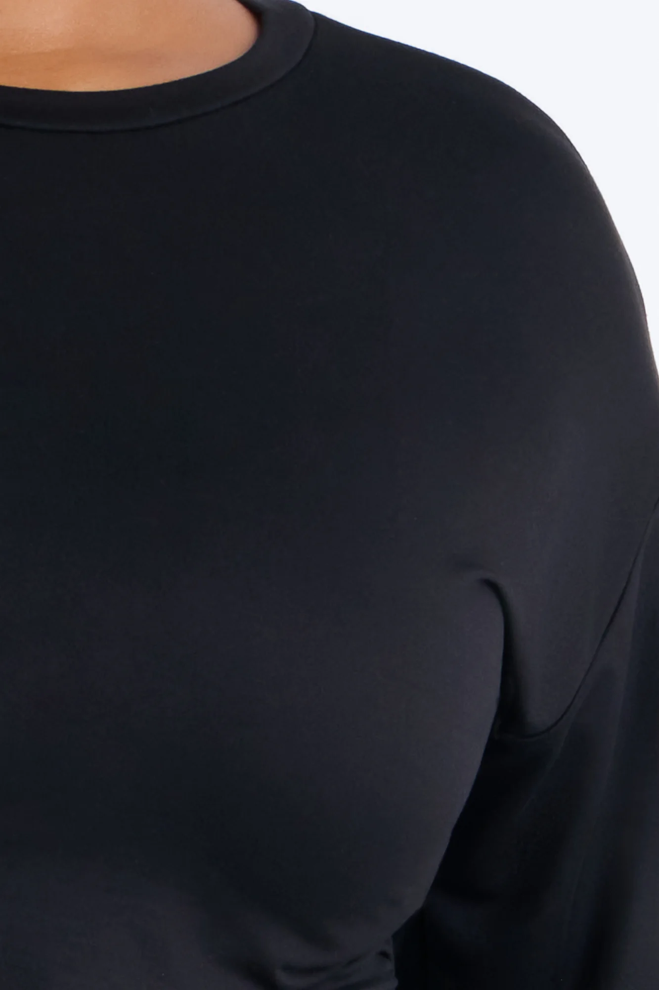 Cozy And Cool Ruched Jogger Pant Set - Black - Image 4