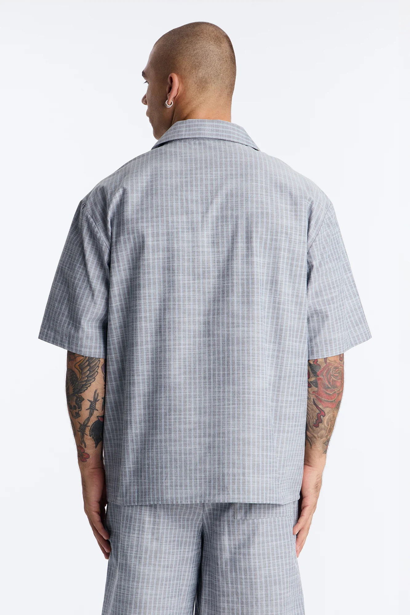 Cozy Night In Stripe Lounge Set - Charcoal/combo - Image 4