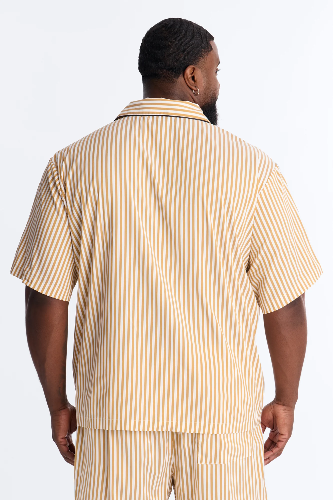 Cozy Night In Stripe Lounge Top - Gold/combo - Image 8