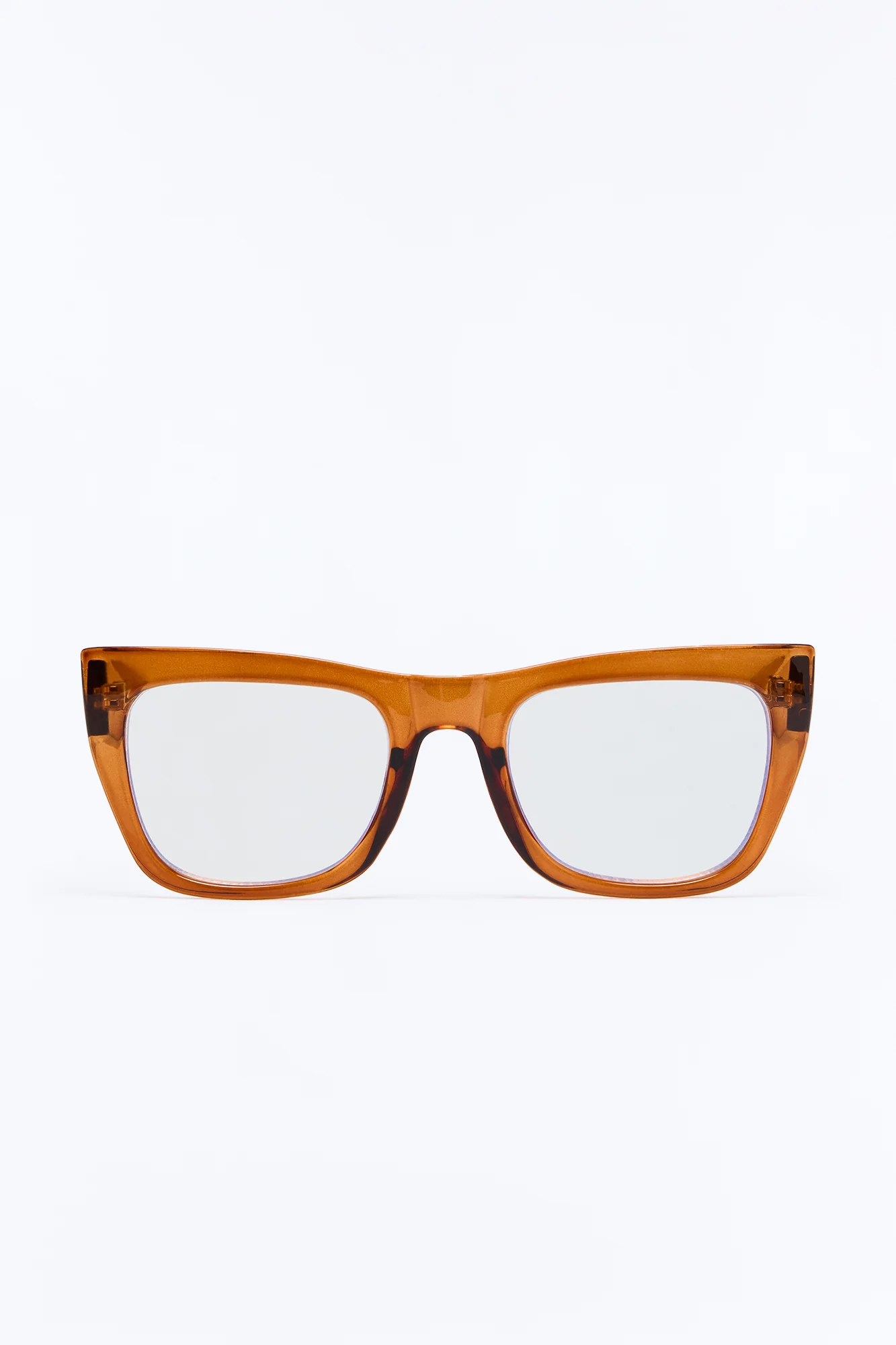 Crystal Clear Persuasion Blue Light Day Glasses - Brown - Image 3