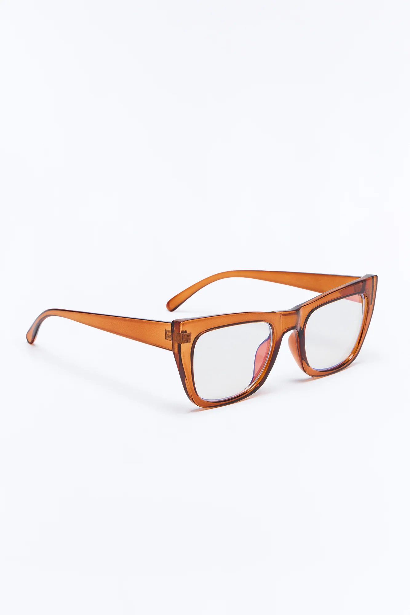 Crystal Clear Persuasion Blue Light Day Glasses - Brown - Image 4