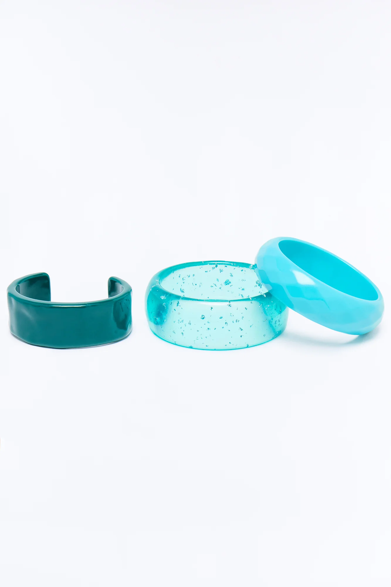 Crystal Seas 3 Piece Bracelet Set - Blue/combo - Image 3