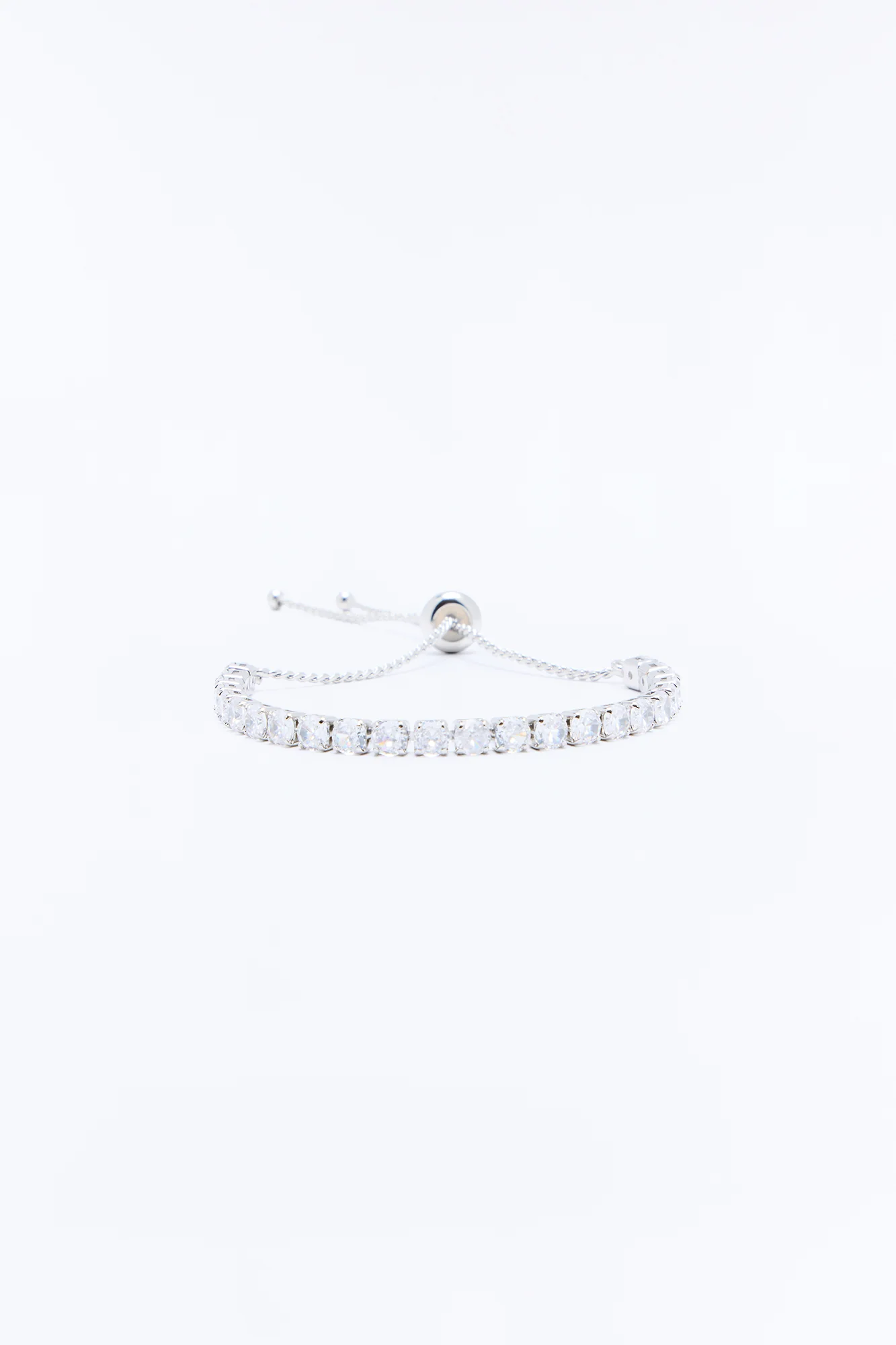 Cubic Zirconia Date Night Bracelet - Silver - Image 3