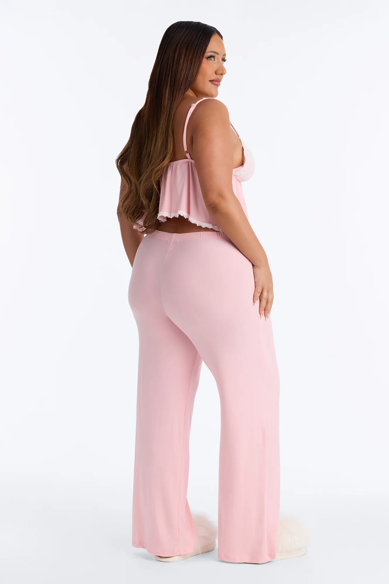 Cuddle Tonight PJ Pant Set - Light Pink - Image 7