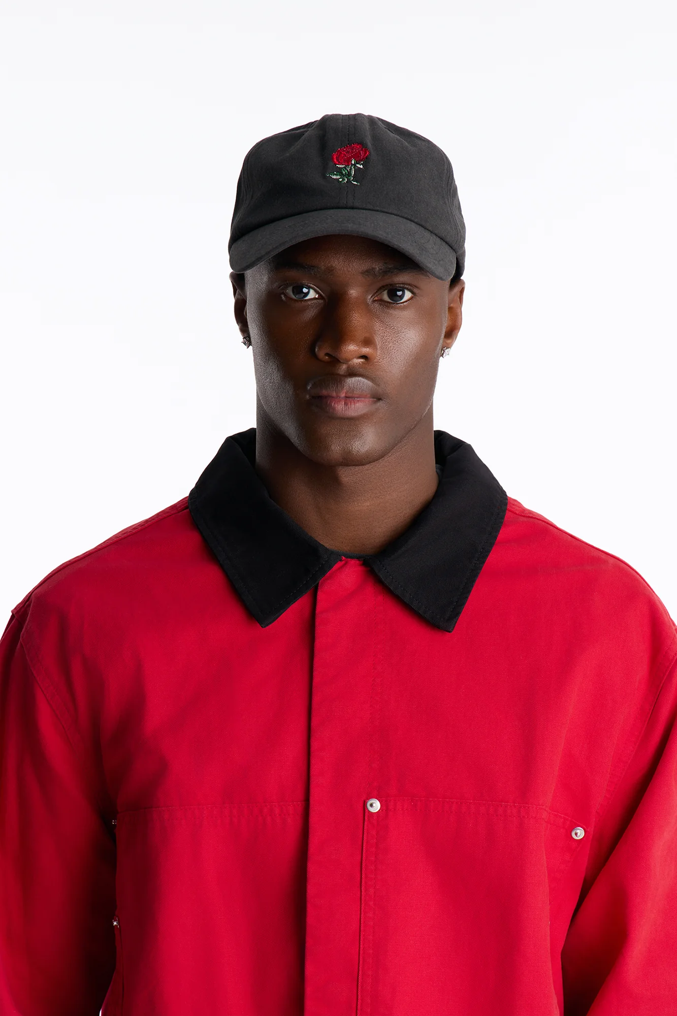 Dangerous Rose Washed Snapback Hat - Black - Image 4