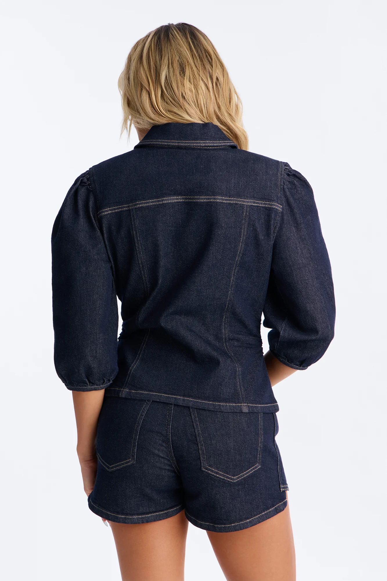 Dani Denim Short Set - Dark Wash - Image 4