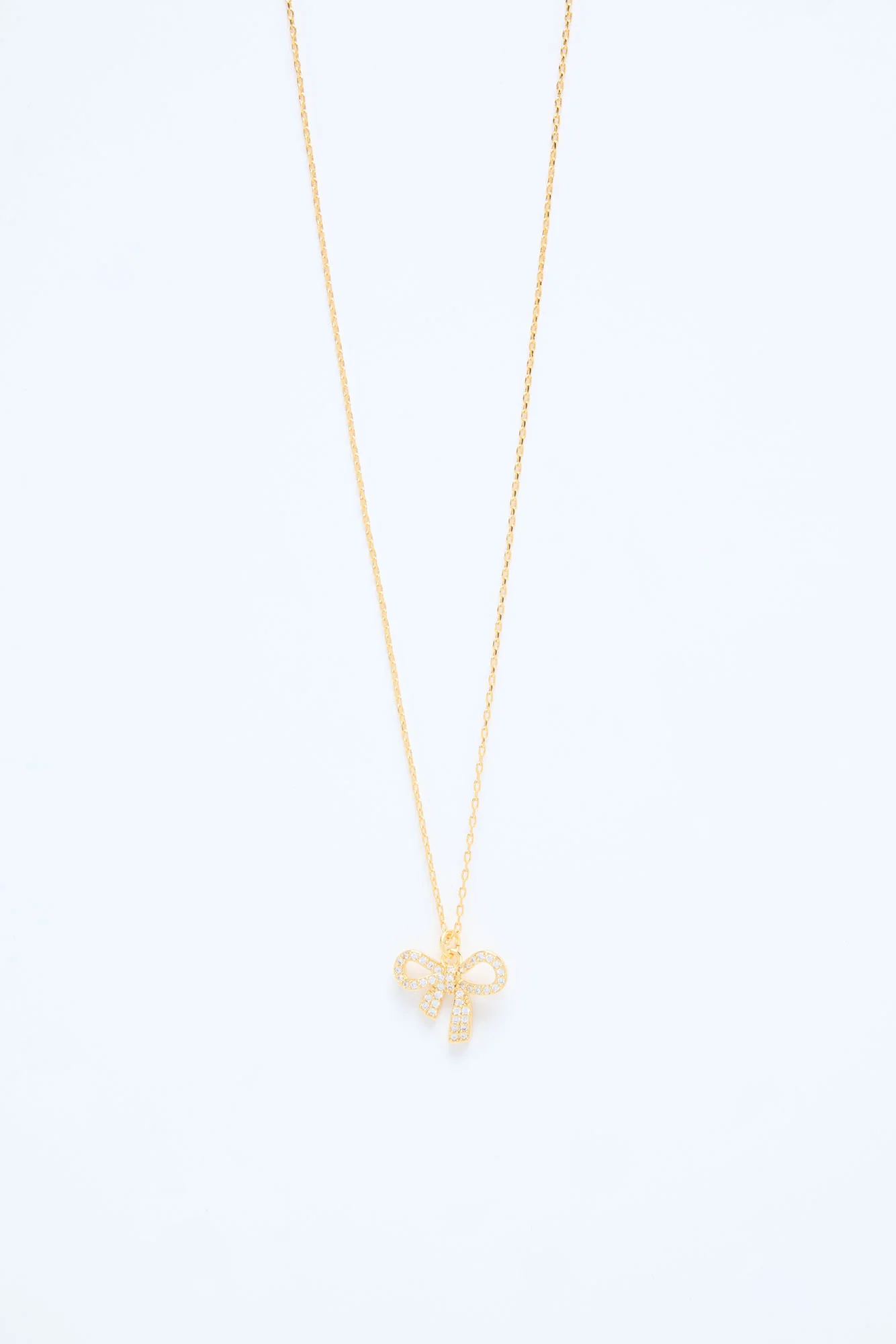 Darling Knot Pendant Necklace - Gold - Image 3