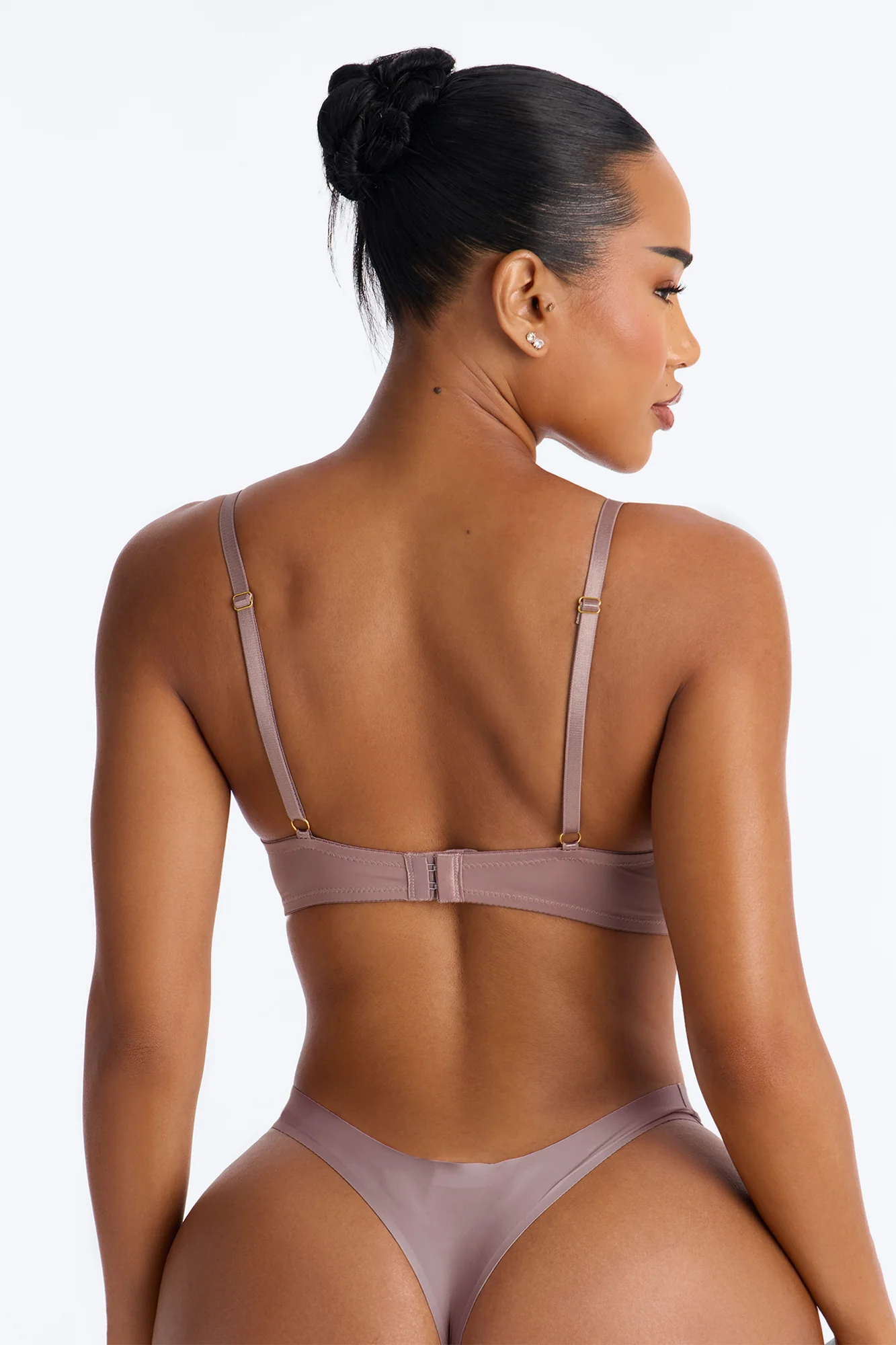 Daydream Daze Mesh Push Up Bra - Taupe - Image 4