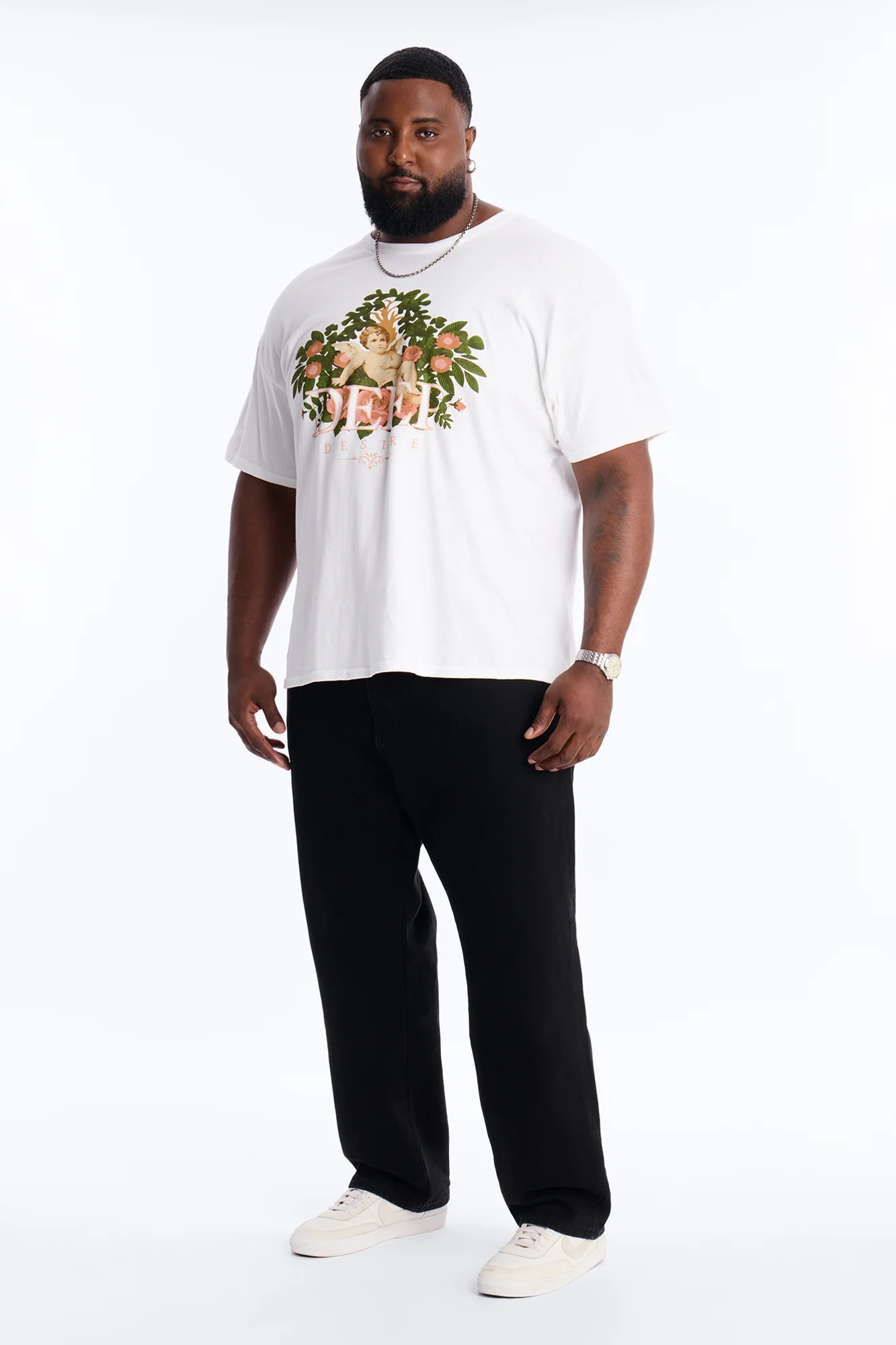 Deep Desire Short Sleeve Tee - White - Image 5