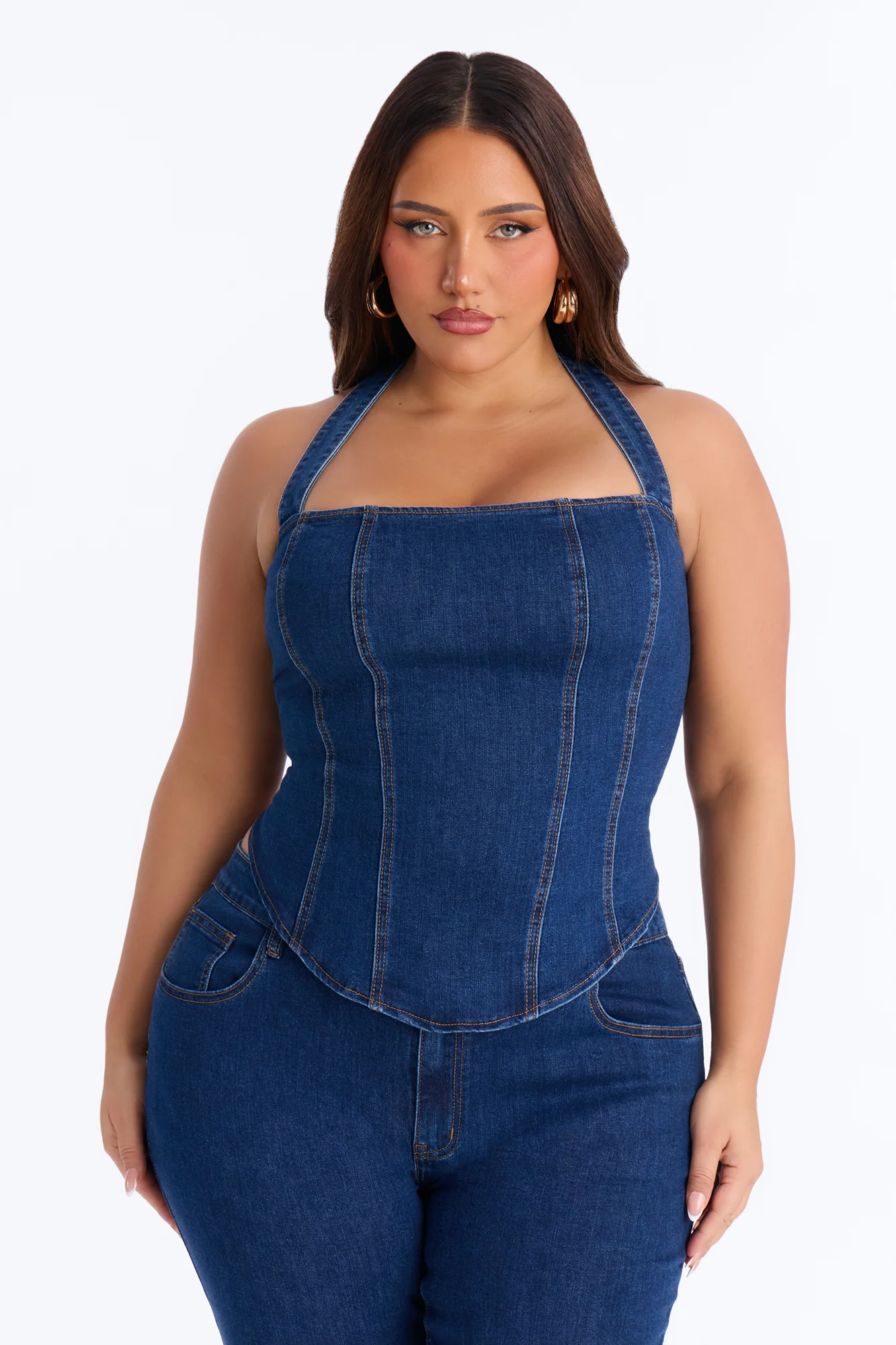 Denim Daze Capri Set - Dark Wash - Image 6