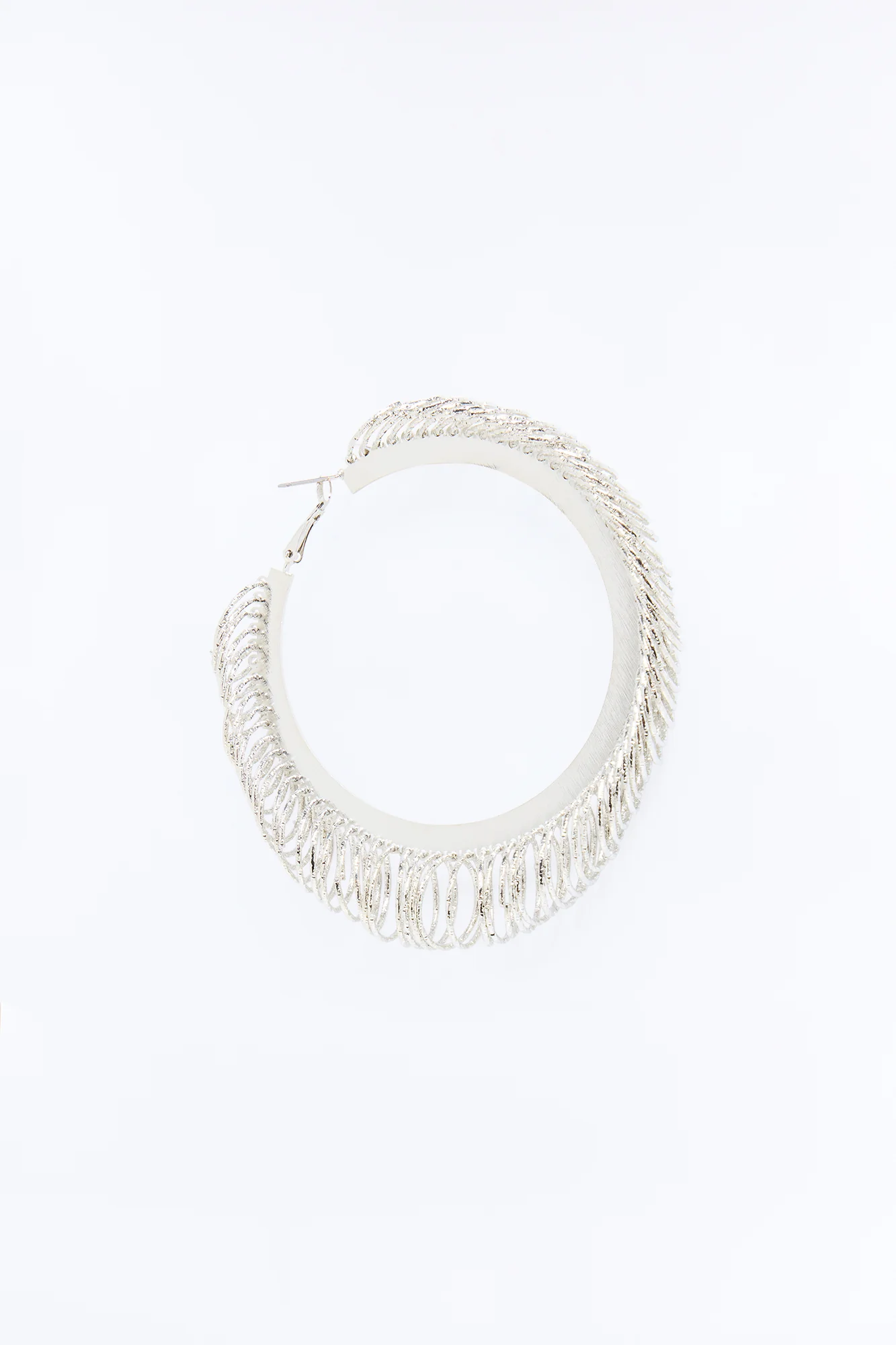 Dessert Sun Hoop Earrings - Silver